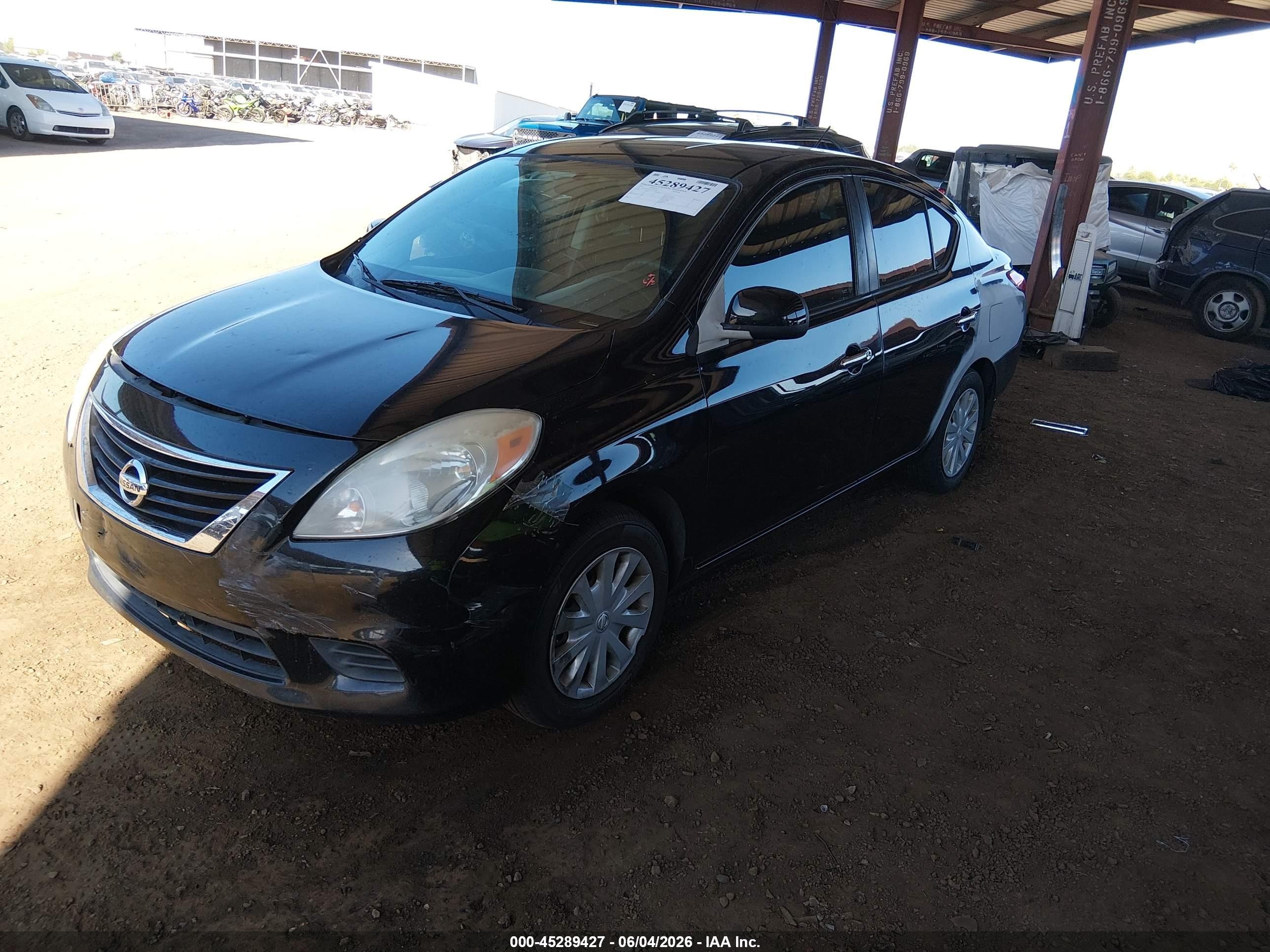 2012 Nissan Versa 1.6 Sv Black vin: 3N1CN7APXCL903205