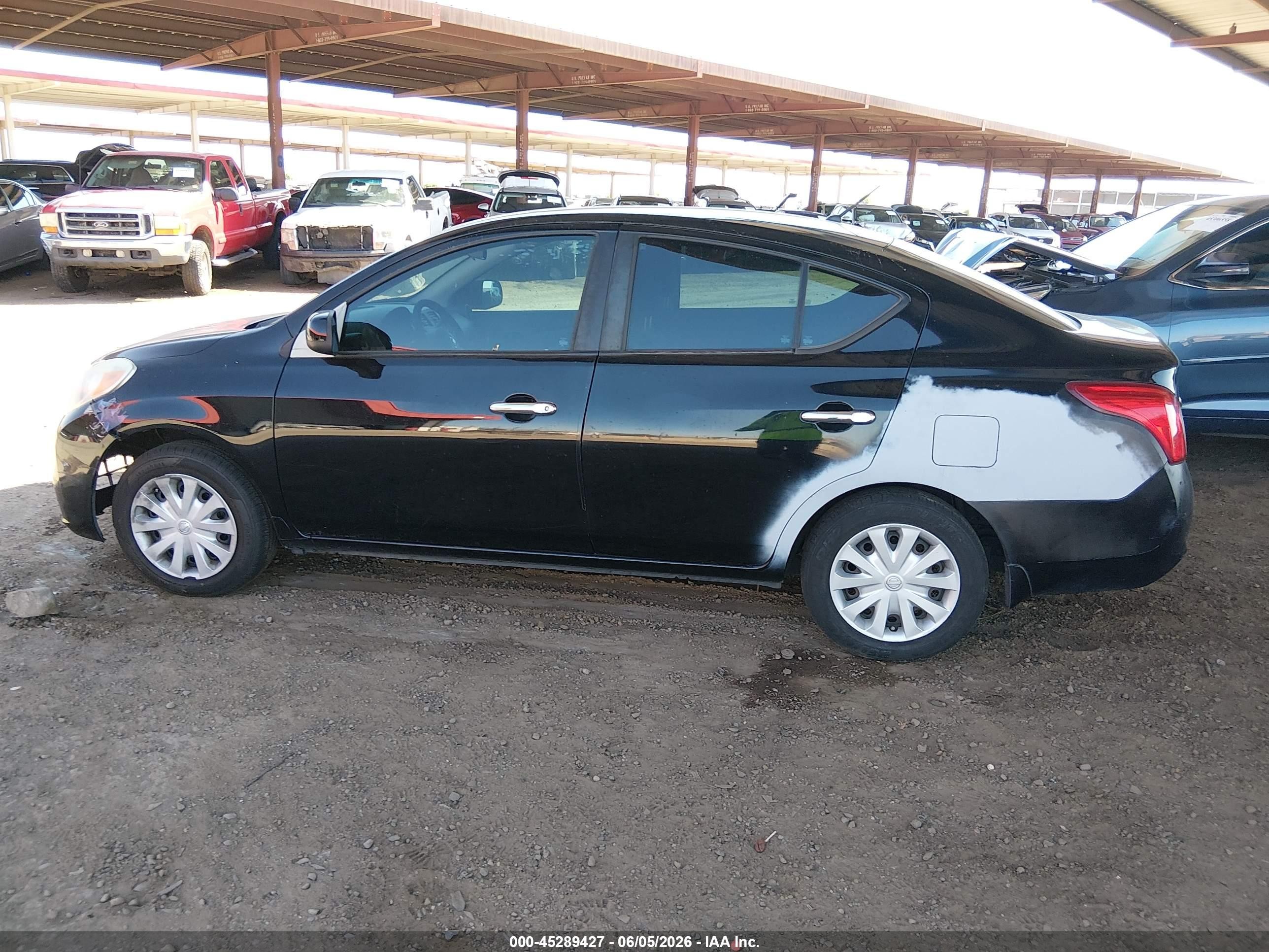 2012 Nissan Versa 1.6 Sv Black vin: 3N1CN7APXCL903205