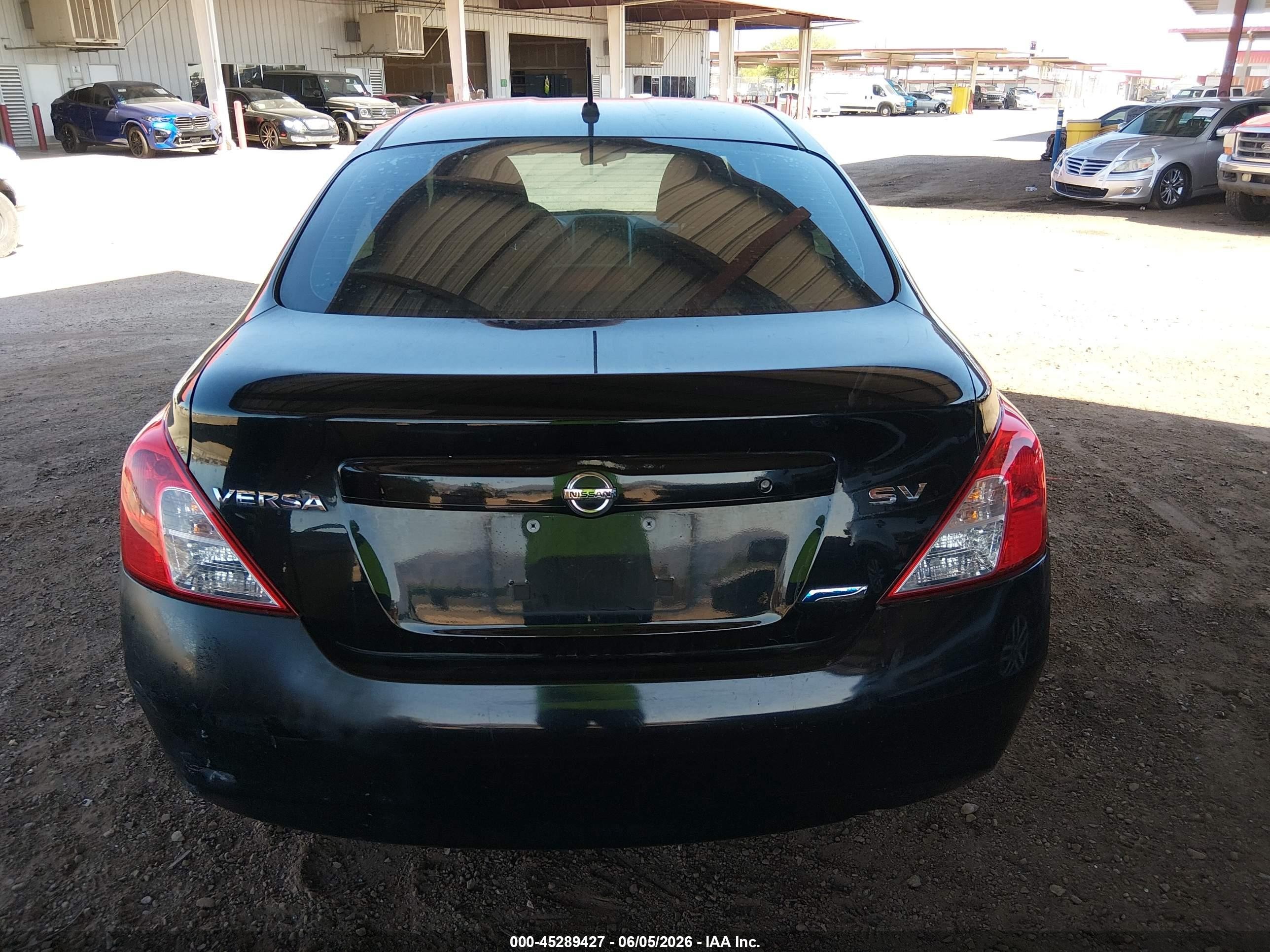 2012 Nissan Versa 1.6 Sv Black vin: 3N1CN7APXCL903205