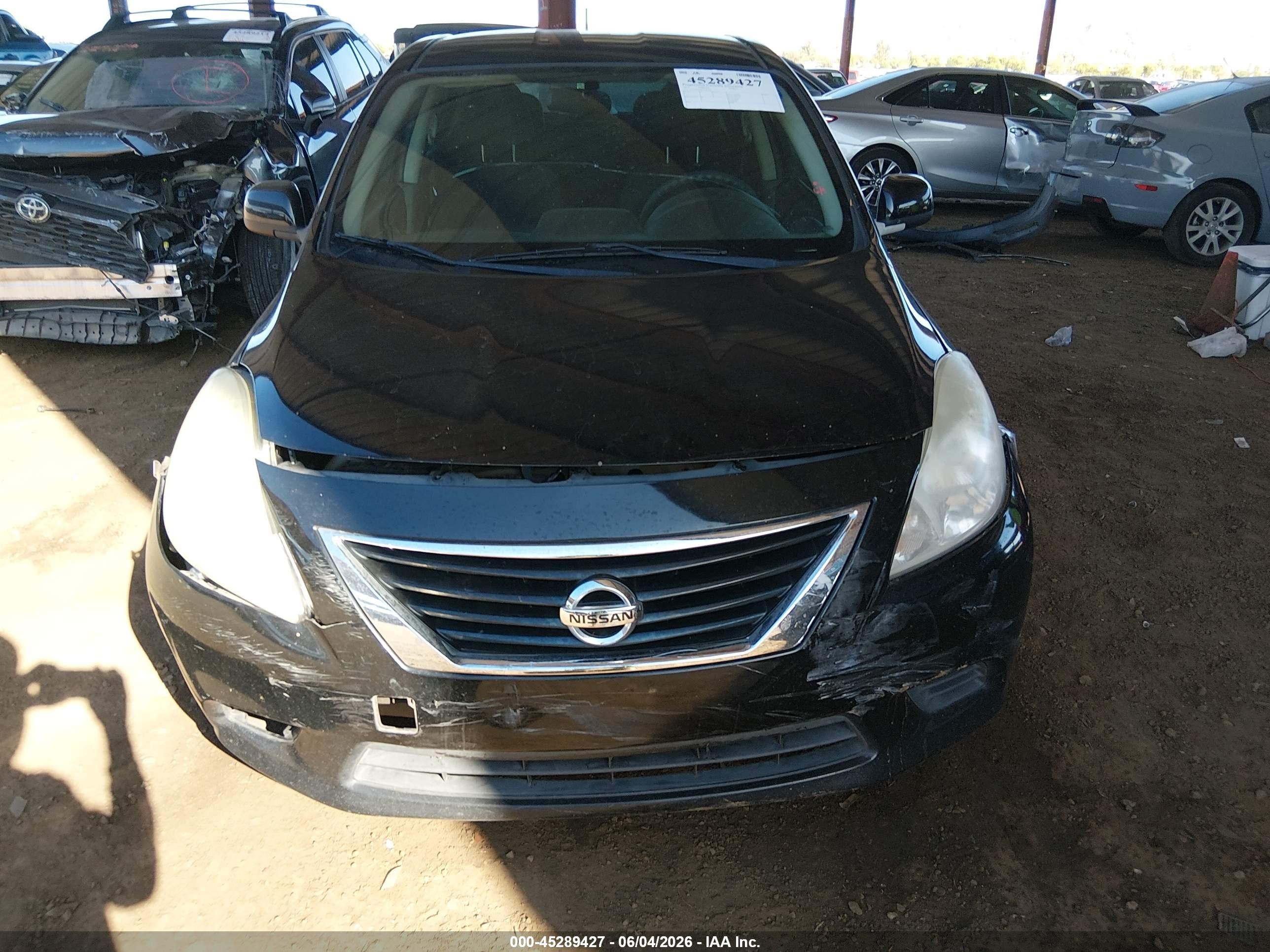 2012 Nissan Versa 1.6 Sv Black vin: 3N1CN7APXCL903205