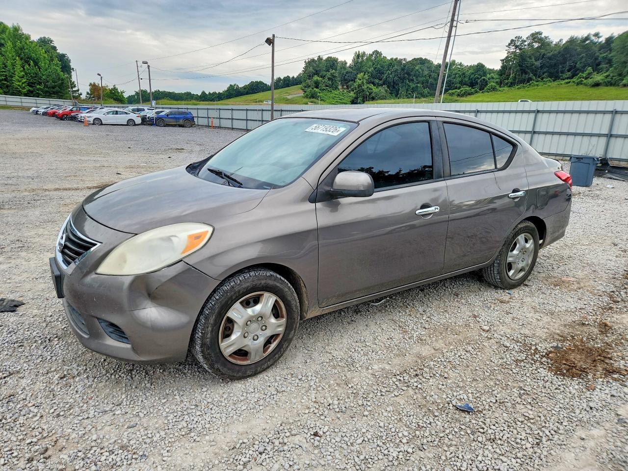 2012 Nissan Versa 1.6 S Серый vin: 3N1CN7APXCL906184