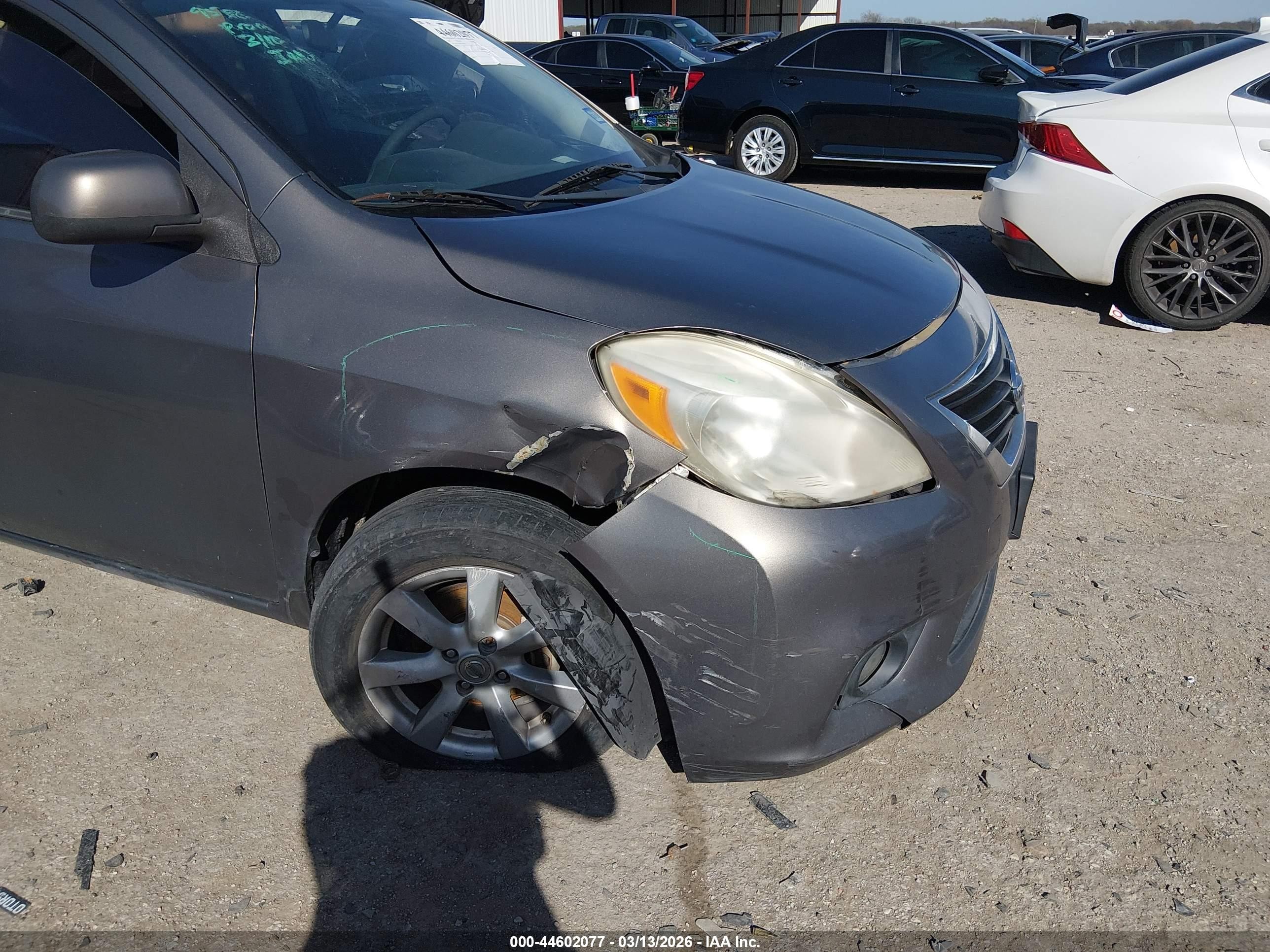 2012 Nissan Versa 1.6 Sl Gray vin: 3N1CN7APXCL907321