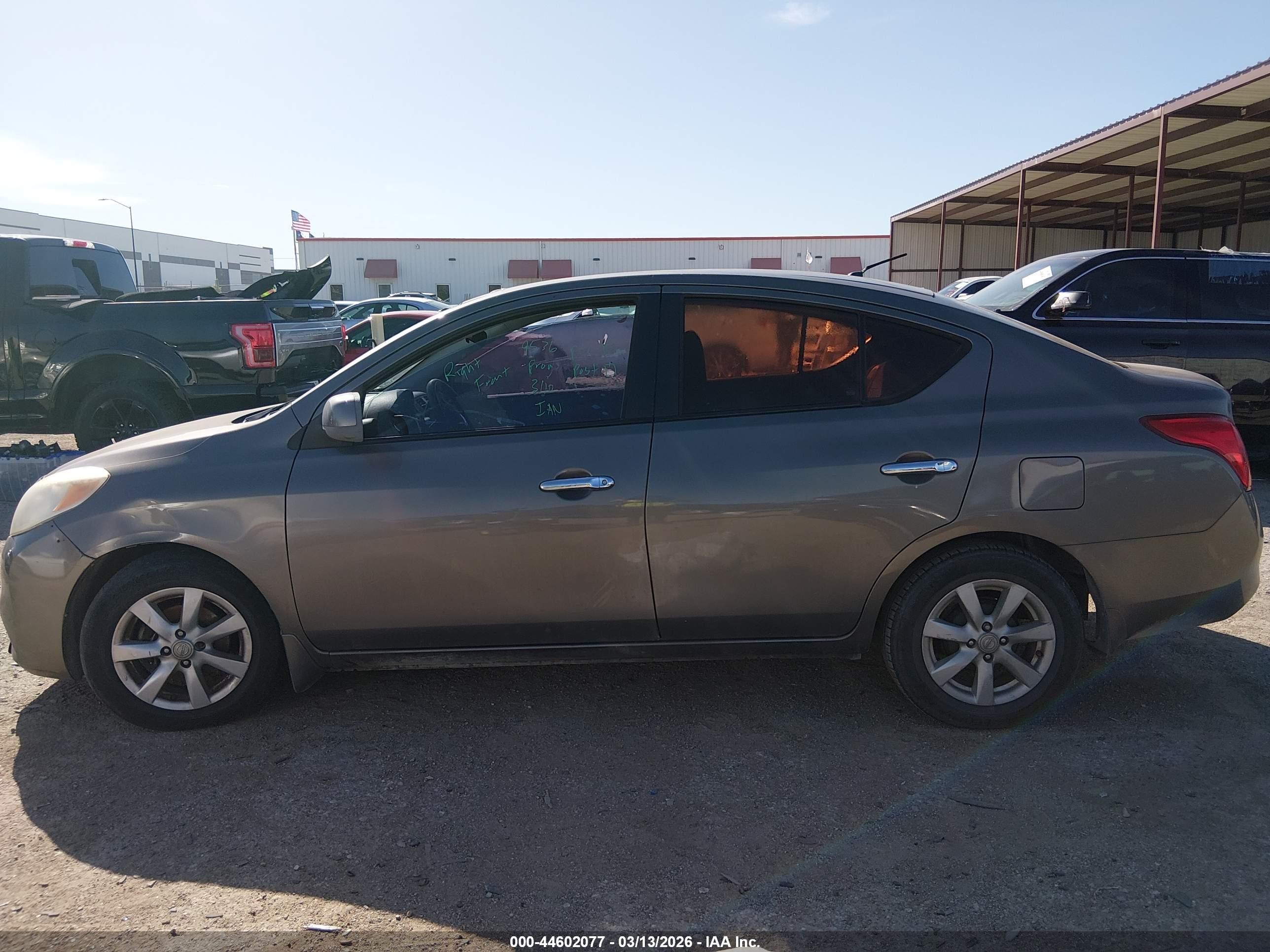 2012 Nissan Versa 1.6 Sl Gray vin: 3N1CN7APXCL907321