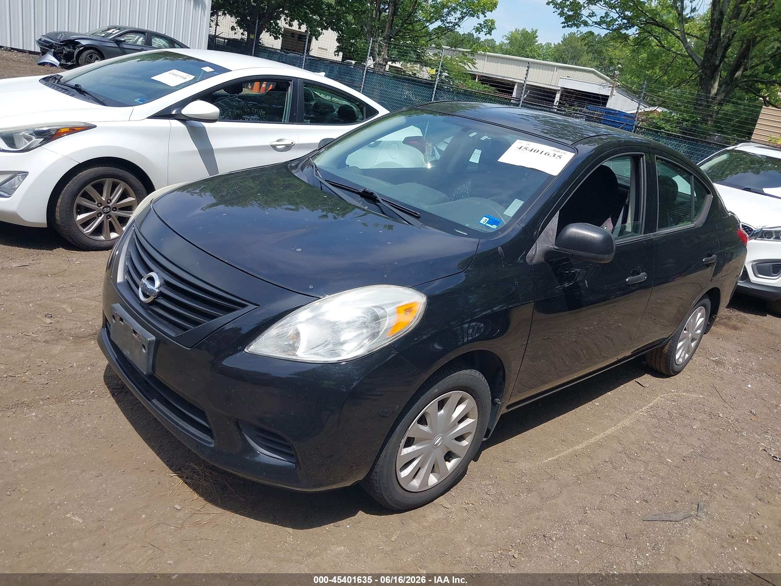 2012 Nissan Versa 1.6 S Black vin: 3N1CN7APXCL925169