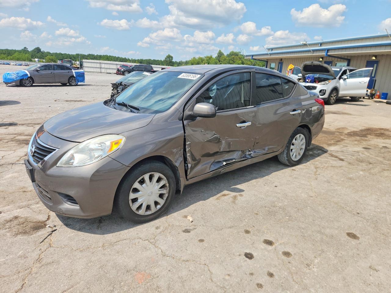 2012 Nissan Versa 1.6 S Gray vin: 3N1CN7APXCL943171