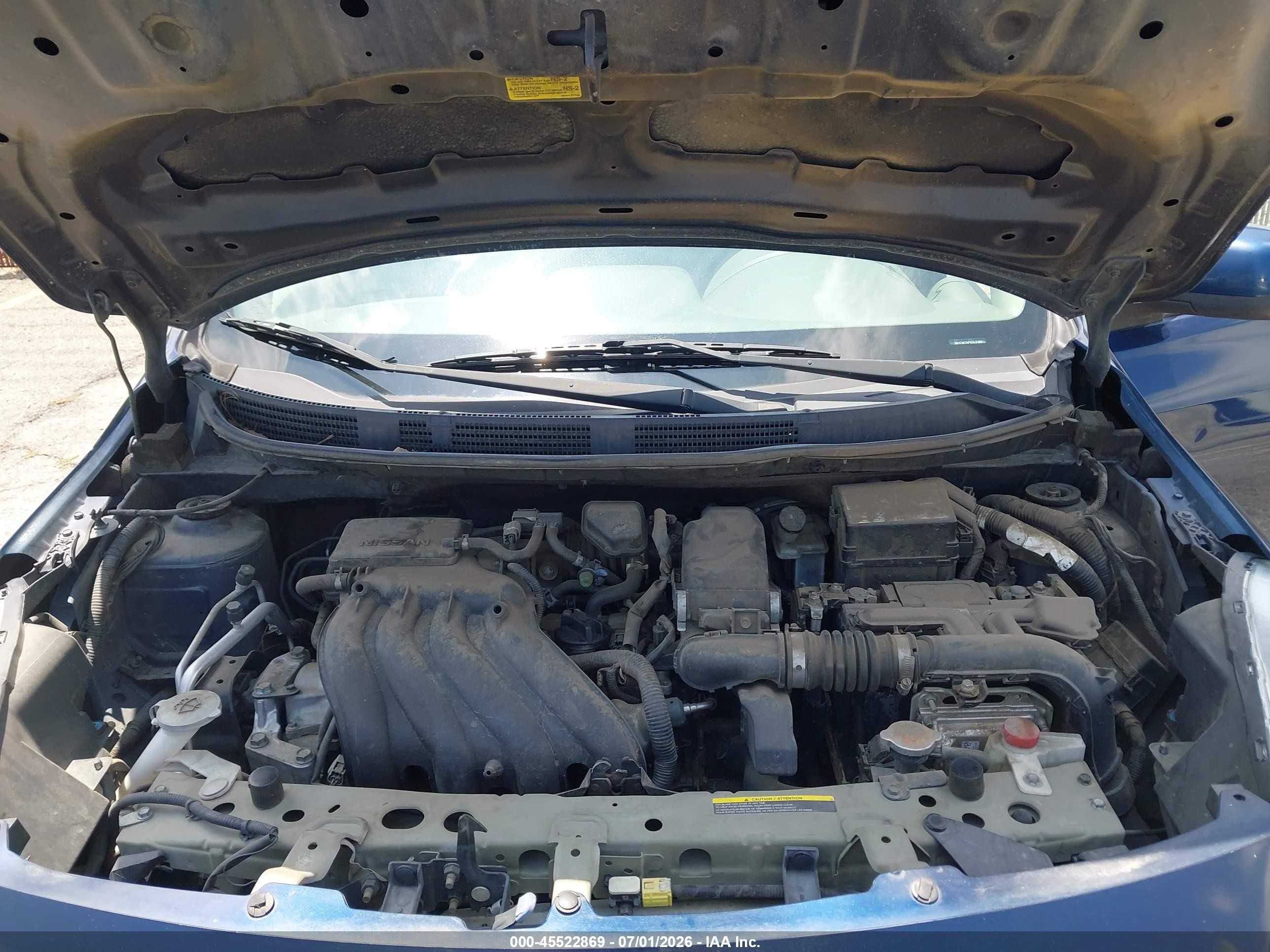 2013 Nissan Versa 1.6 Sv Blue vin: 3N1CN7APXDL838972
