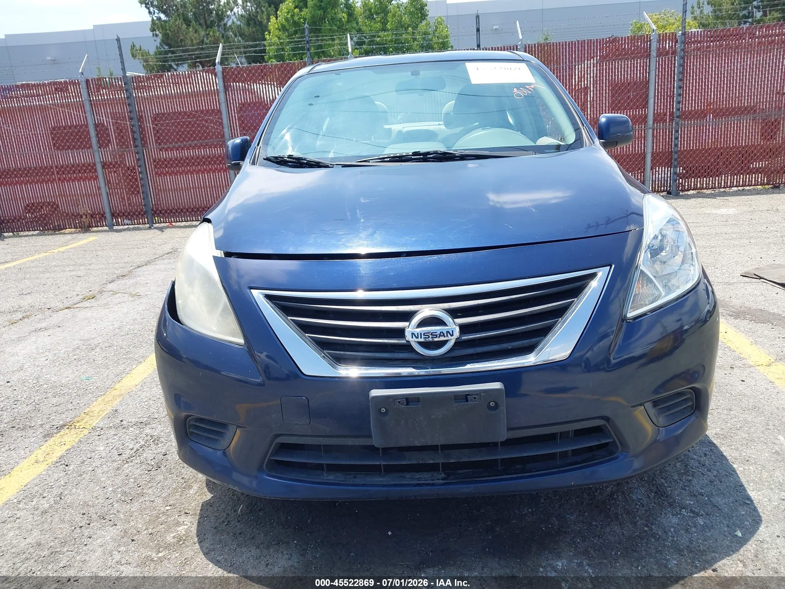 2013 Nissan Versa 1.6 Sv Blue vin: 3N1CN7APXDL838972