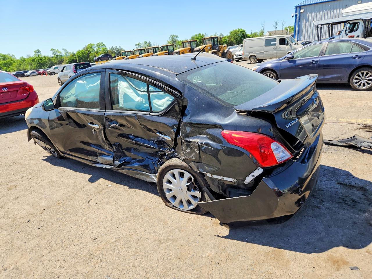 2013 Nissan Versa 1.6 S Black vin: 3N1CN7APXDL846635