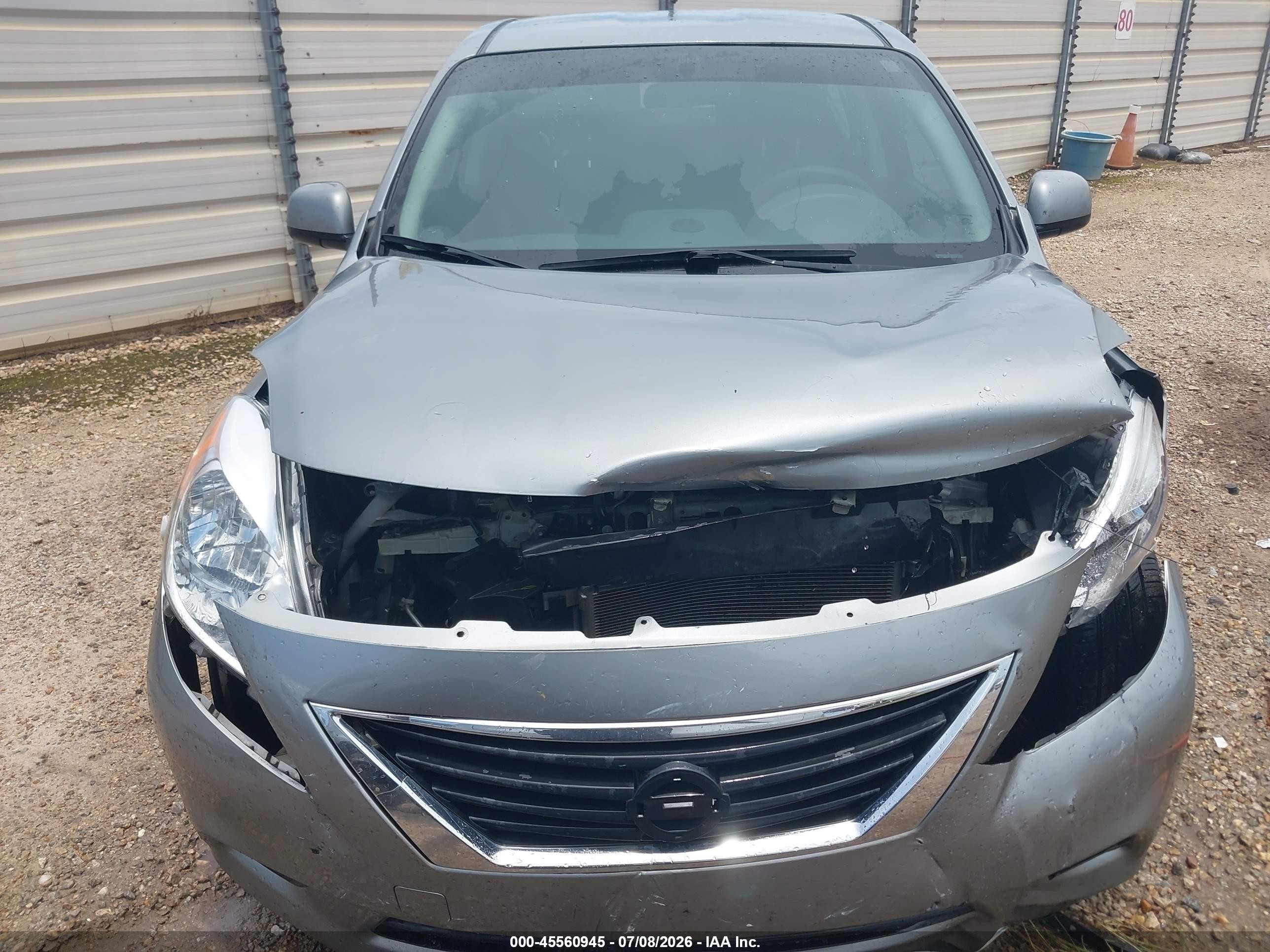 2013 Nissan Versa 1.6 Sv Silver vin: 3N1CN7APXDL850992