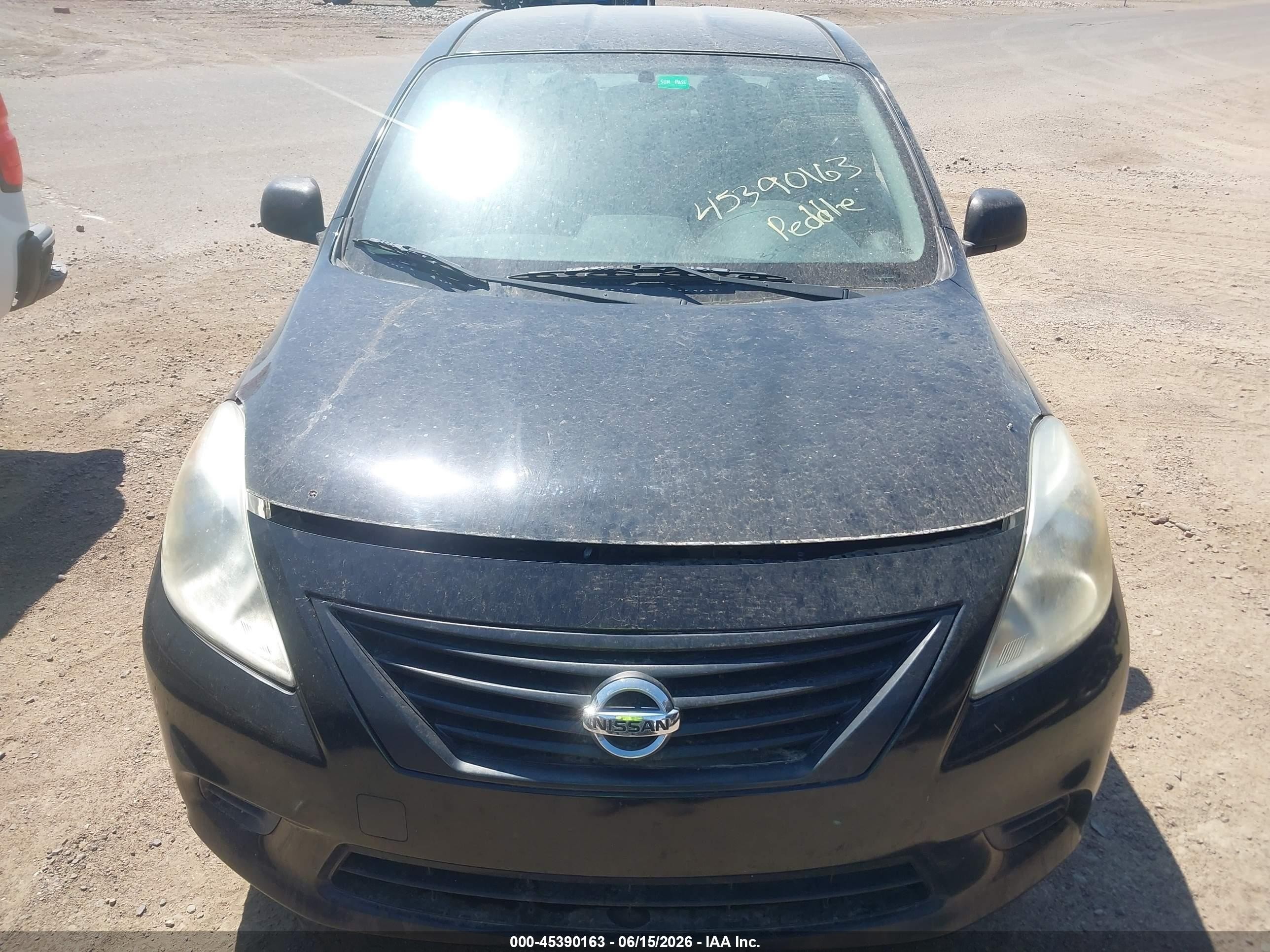 2013 Nissan Versa 1.6 S Black vin: 3N1CN7APXDL859241