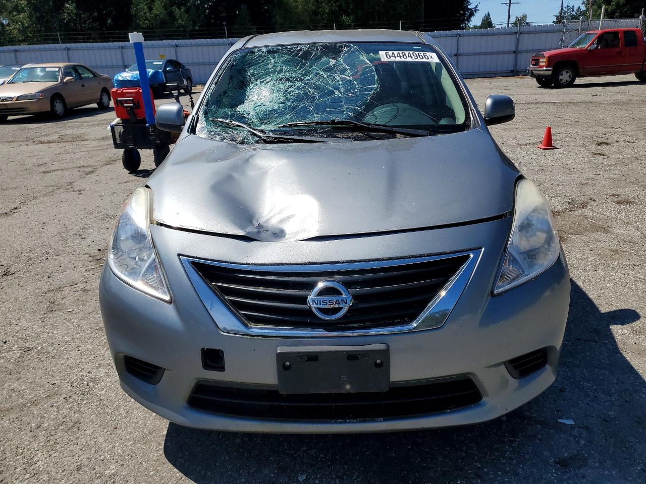 2013 Nissan Versa 1.6 S Gray vin: 3N1CN7APXDL865833
