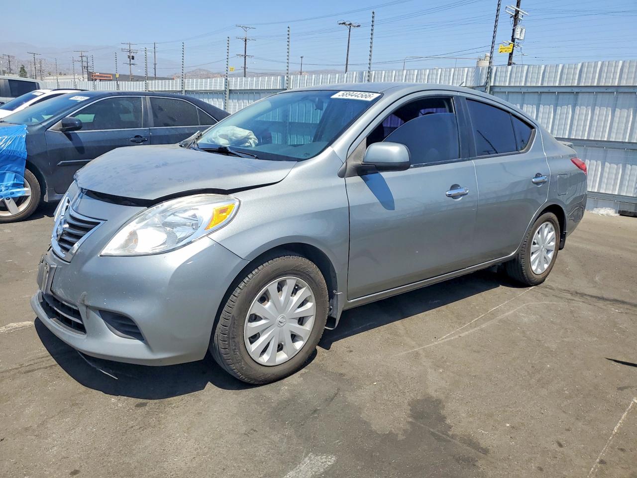 2013 Nissan Versa 1.6 S Gray vin: 3N1CN7APXDL874807