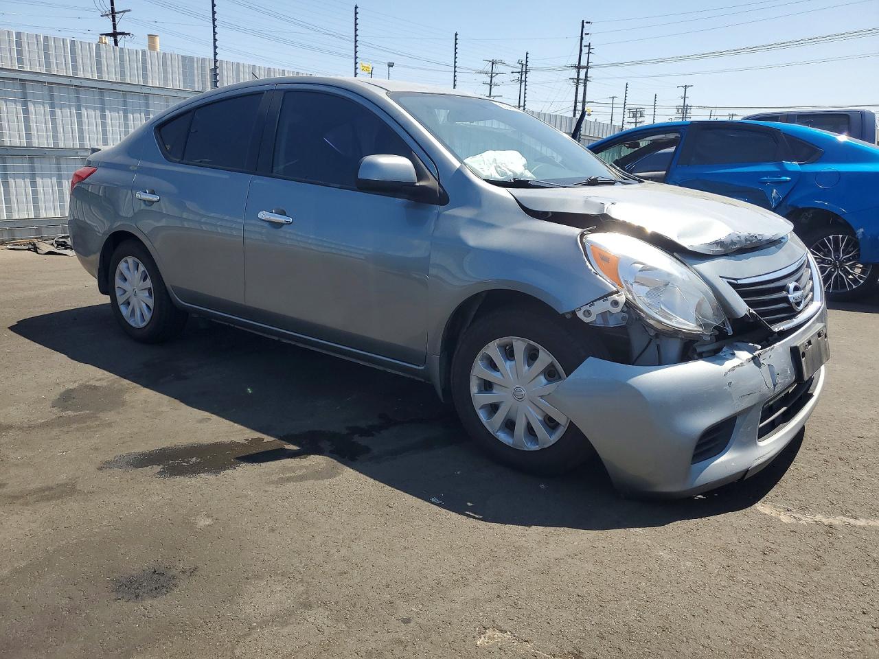 2013 Nissan Versa 1.6 S Gray vin: 3N1CN7APXDL874807