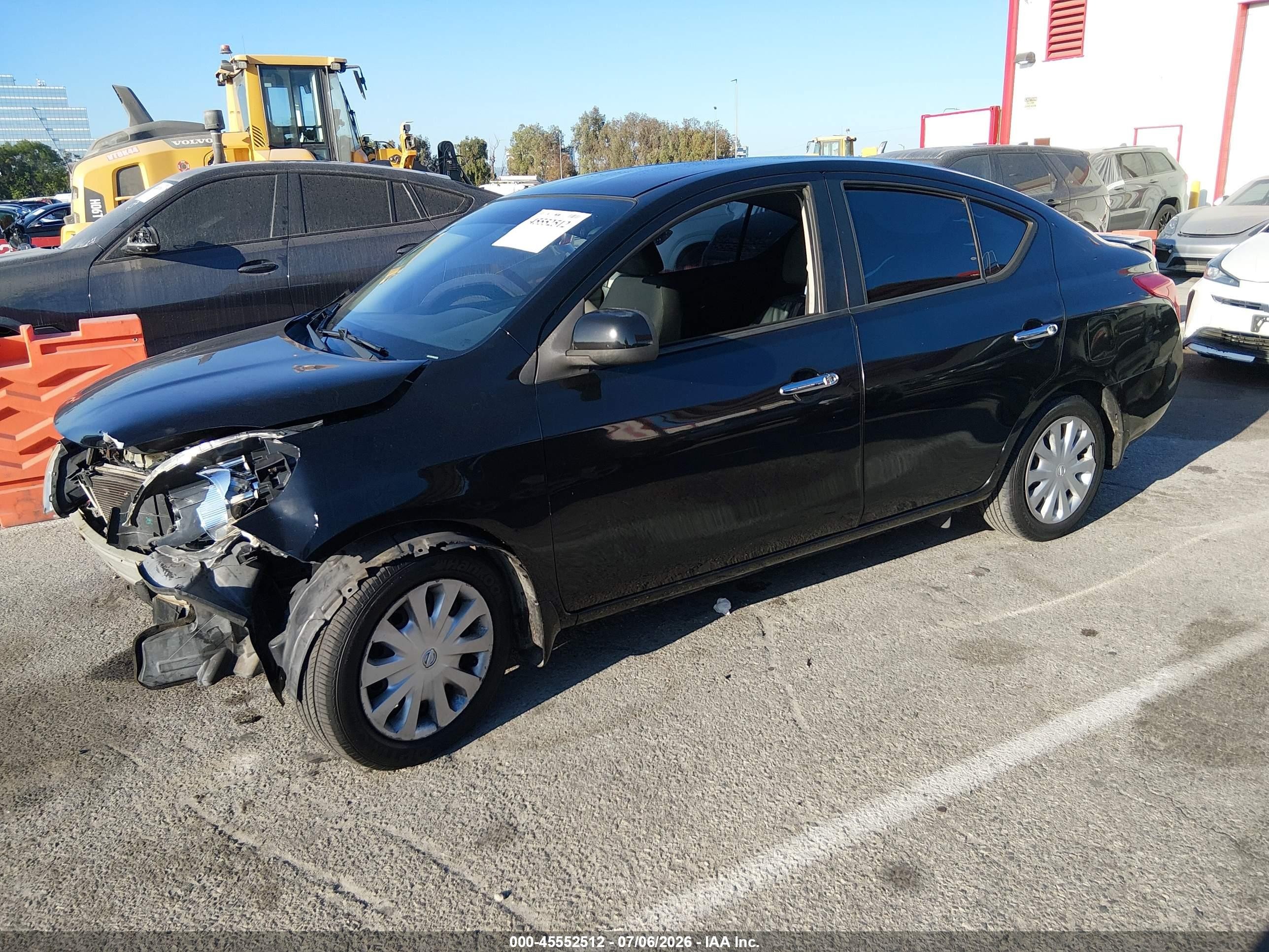2013 Nissan Versa 1.6 Sv Black vin: 3N1CN7APXDL887699