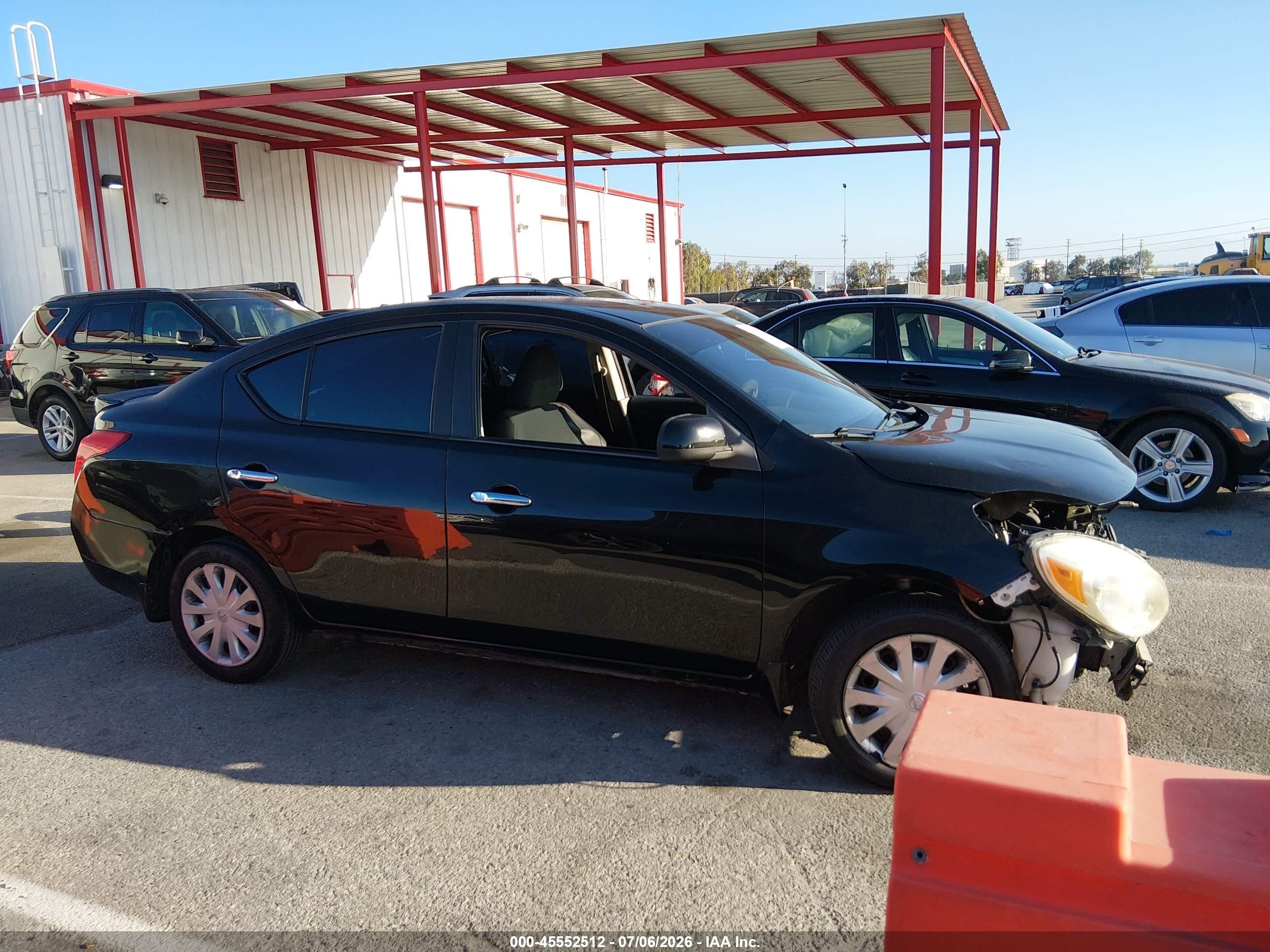 2013 Nissan Versa 1.6 Sv Black vin: 3N1CN7APXDL887699