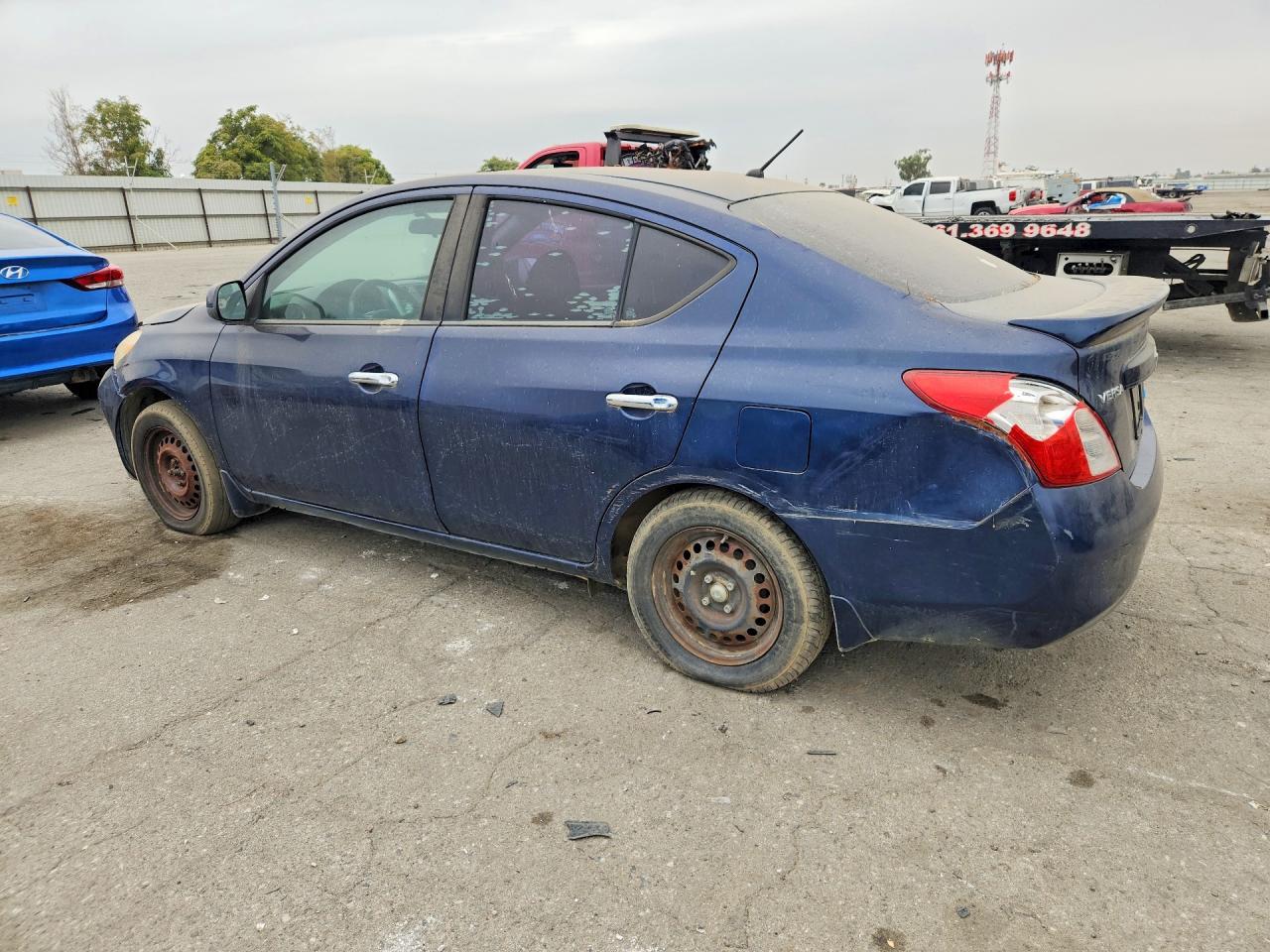 2013 Nissan Versa 1.6 S Blue vin: 3N1CN7APXDL887766