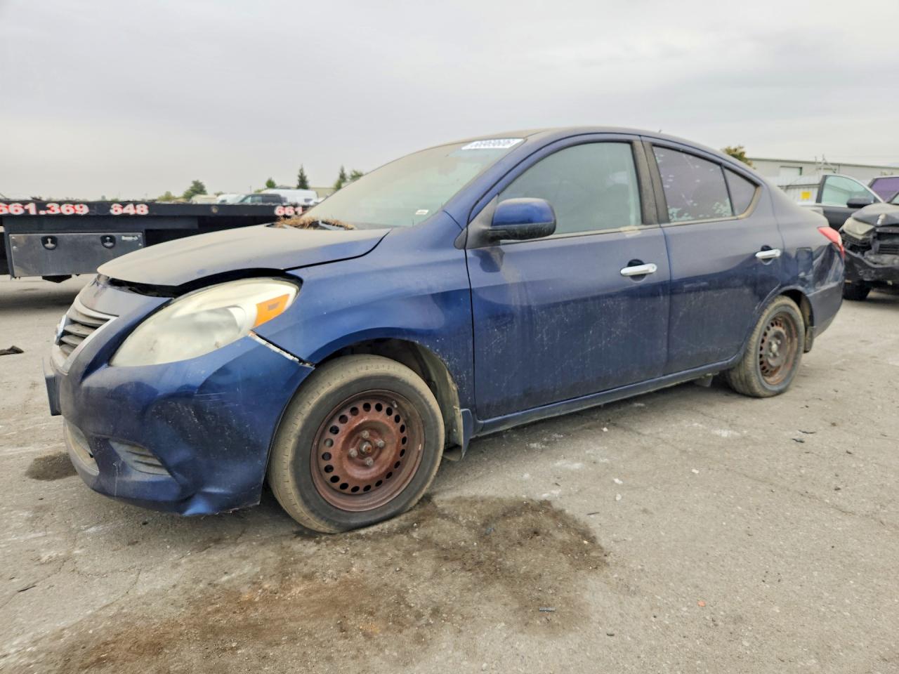 2013 Nissan Versa 1.6 S Blue vin: 3N1CN7APXDL887766