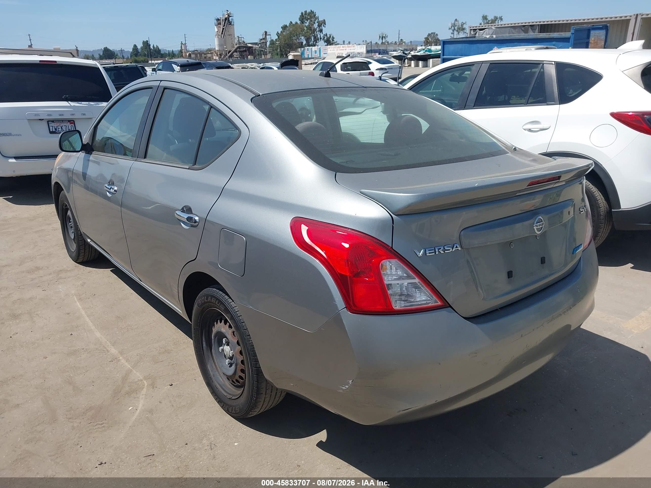 2013 Nissan Versa 1.6 Sv Gray vin: 3N1CN7APXDL889629