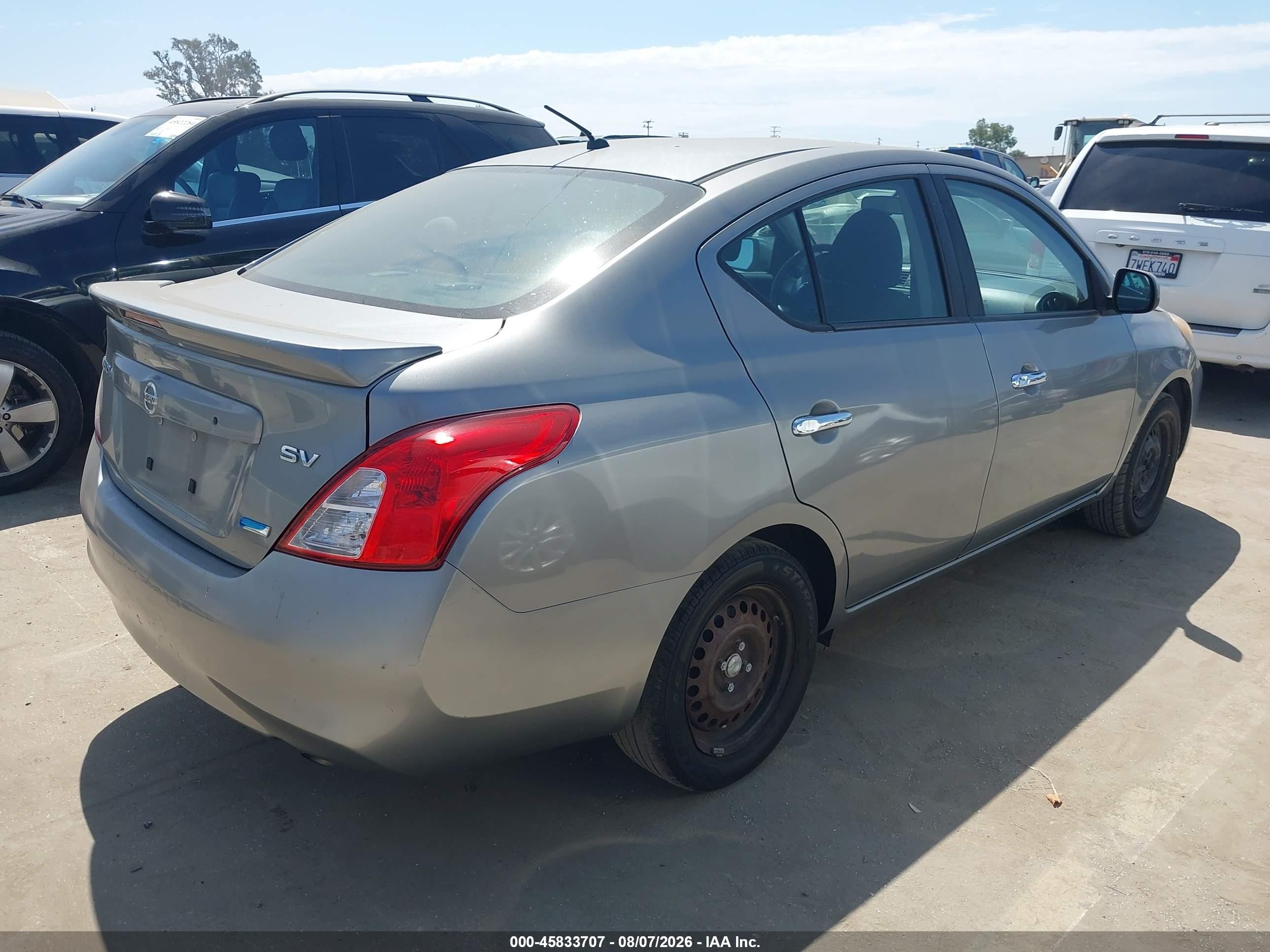 2013 Nissan Versa 1.6 Sv Gray vin: 3N1CN7APXDL889629