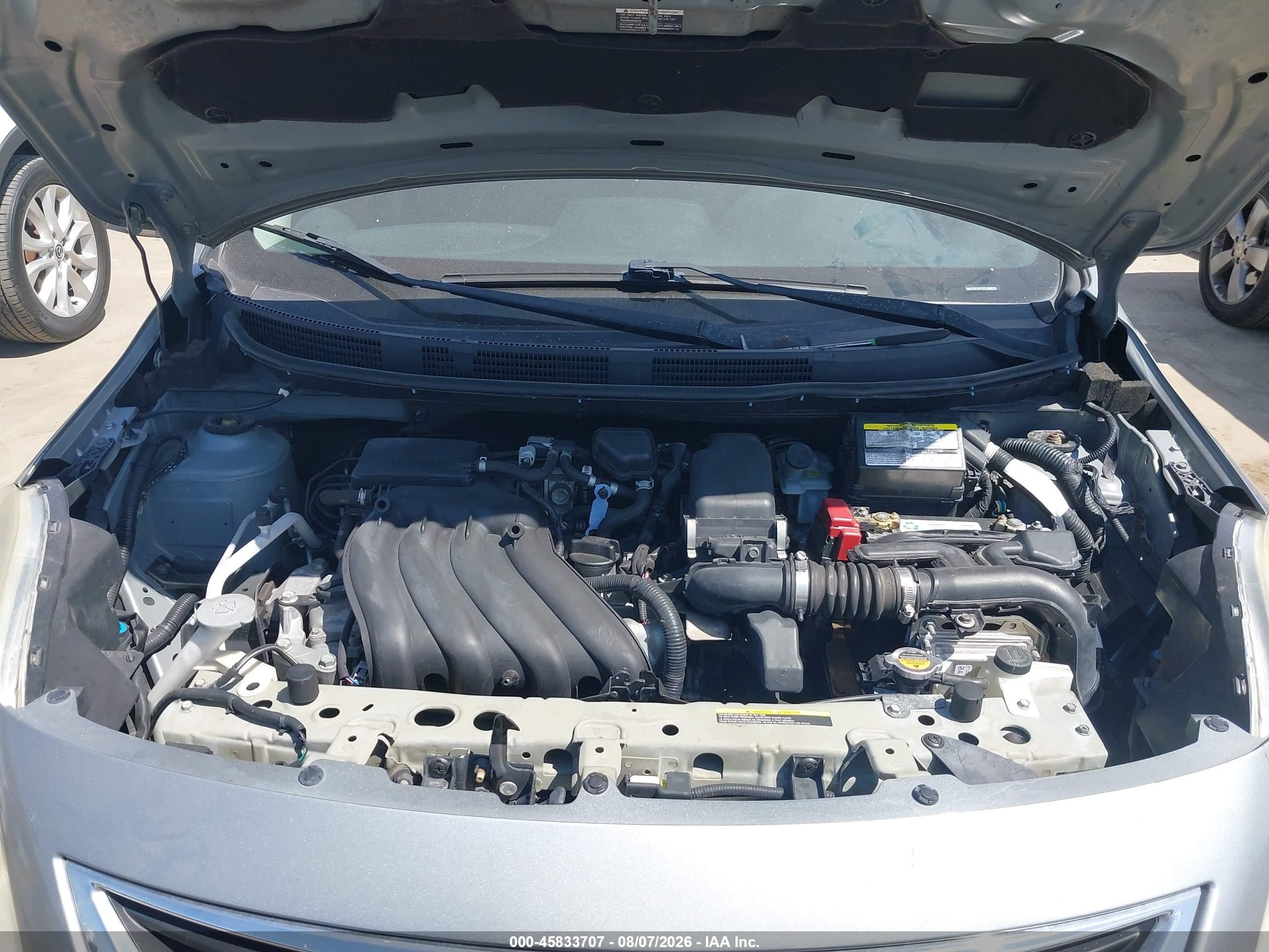 2013 Nissan Versa 1.6 Sv Gray vin: 3N1CN7APXDL889629