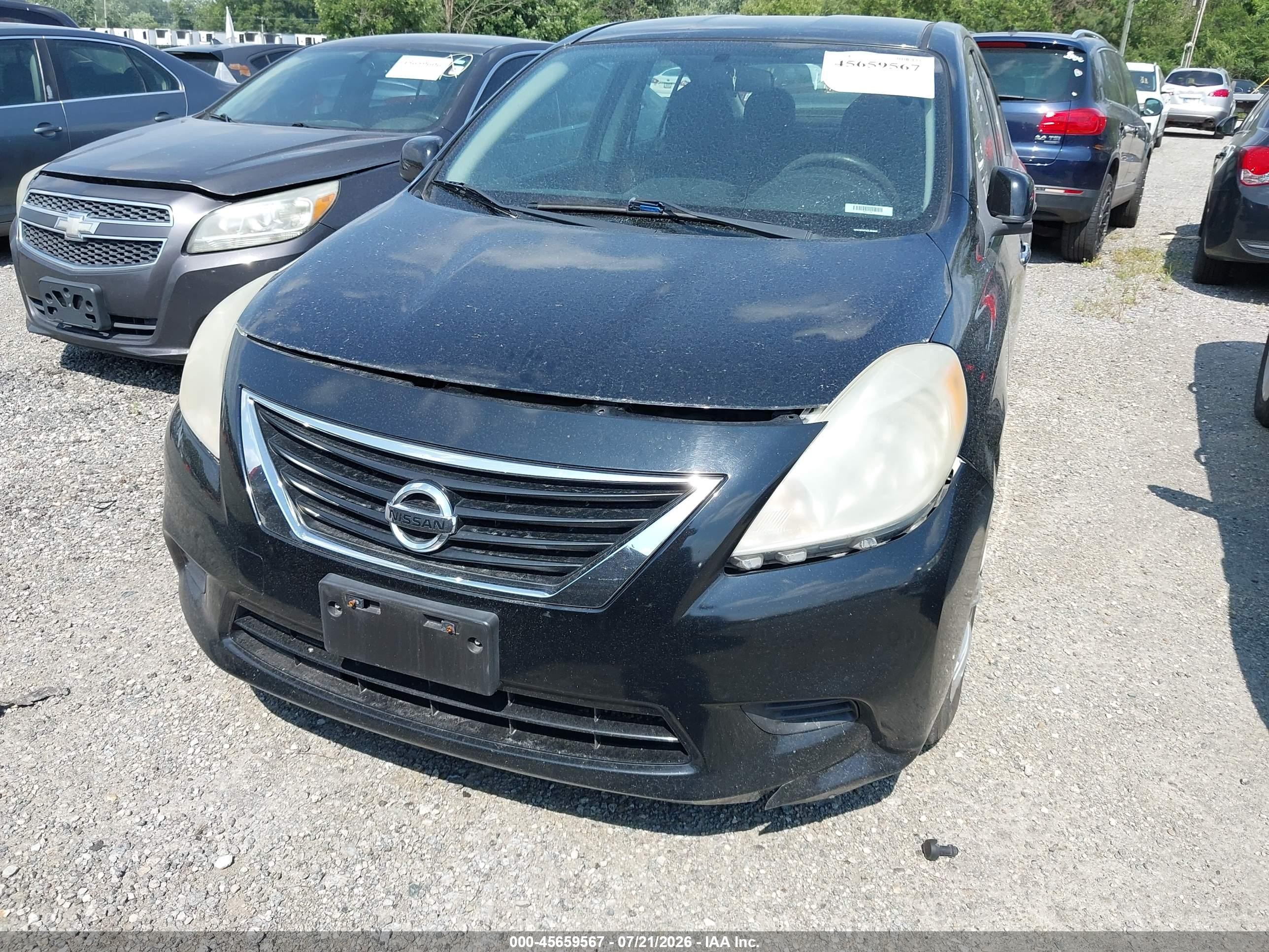 2013 Nissan Versa 1.6 Sv Черный vin: 3N1CN7APXDL894846