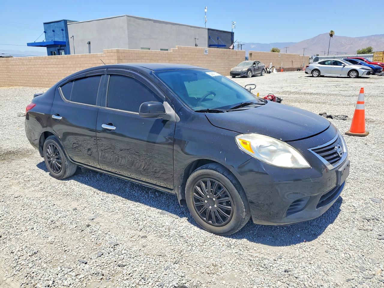 2013 Nissan Versa 1.6 S Black vin: 3N1CN7APXDL891848