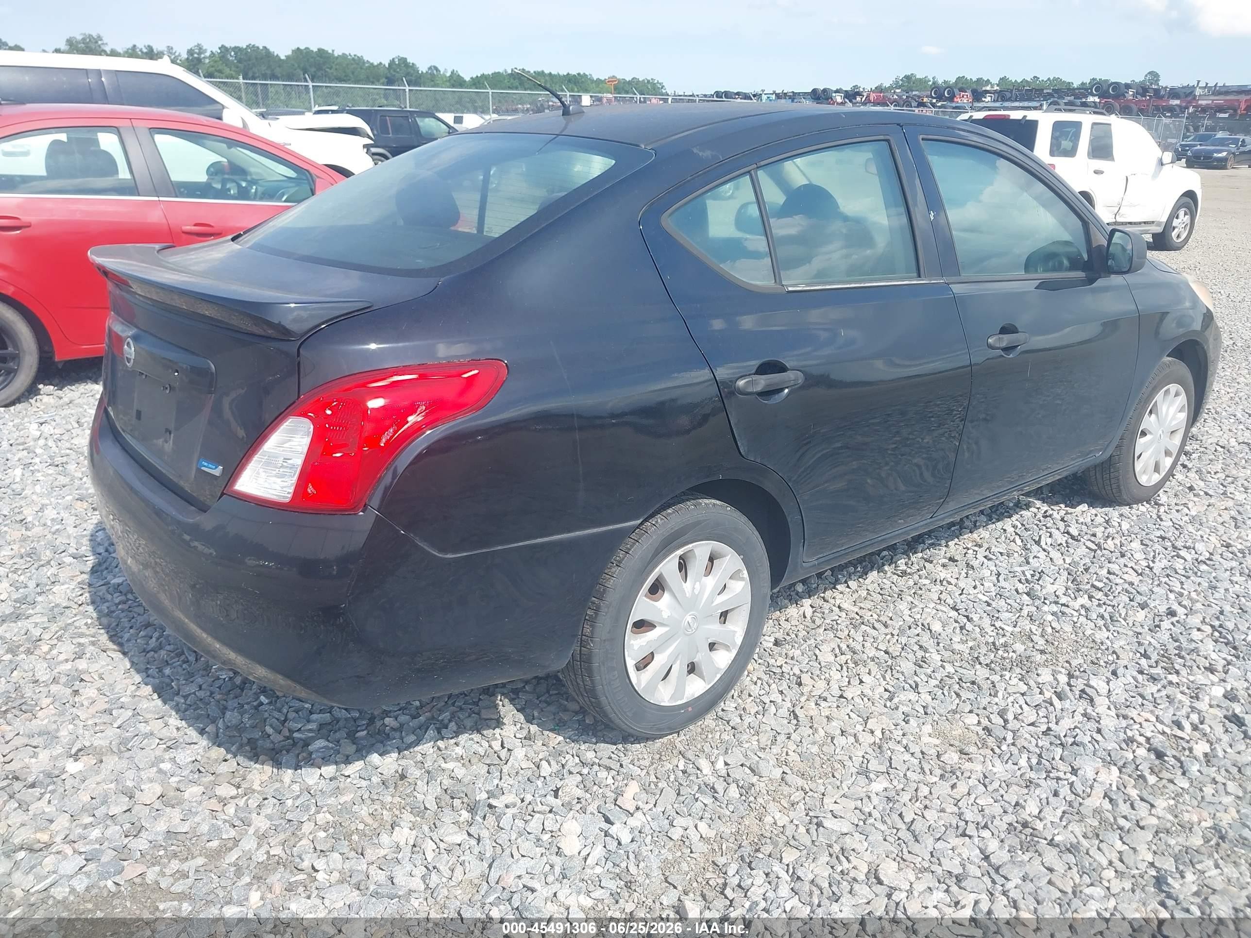 2014 Nissan Versa 1.6 S+ Black vin: 3N1CN7APXEL842814
