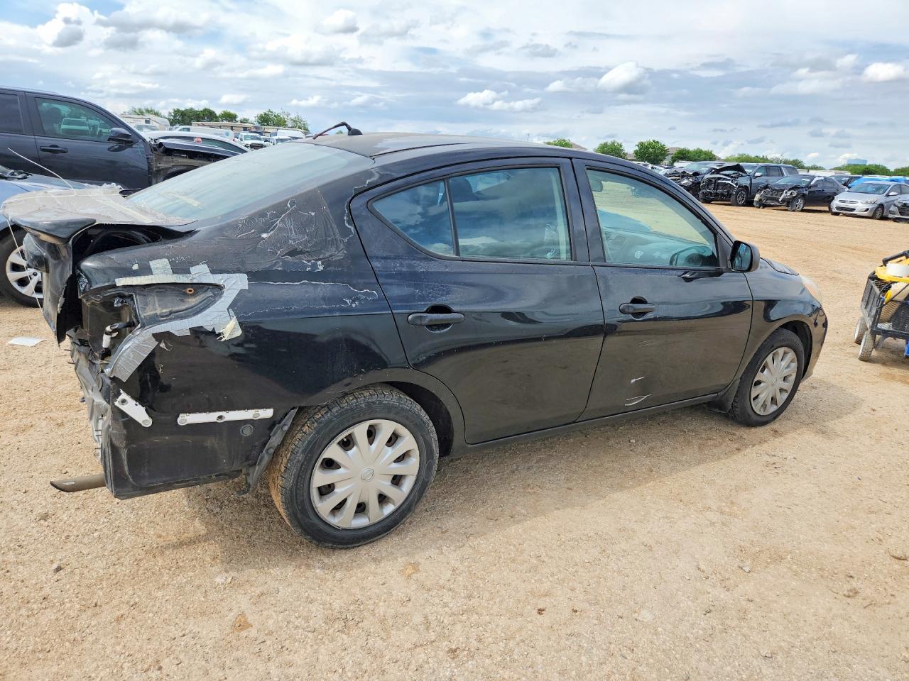 2014 Nissan Versa 1.6 S Plus Black vin: 3N1CN7APXEL855031