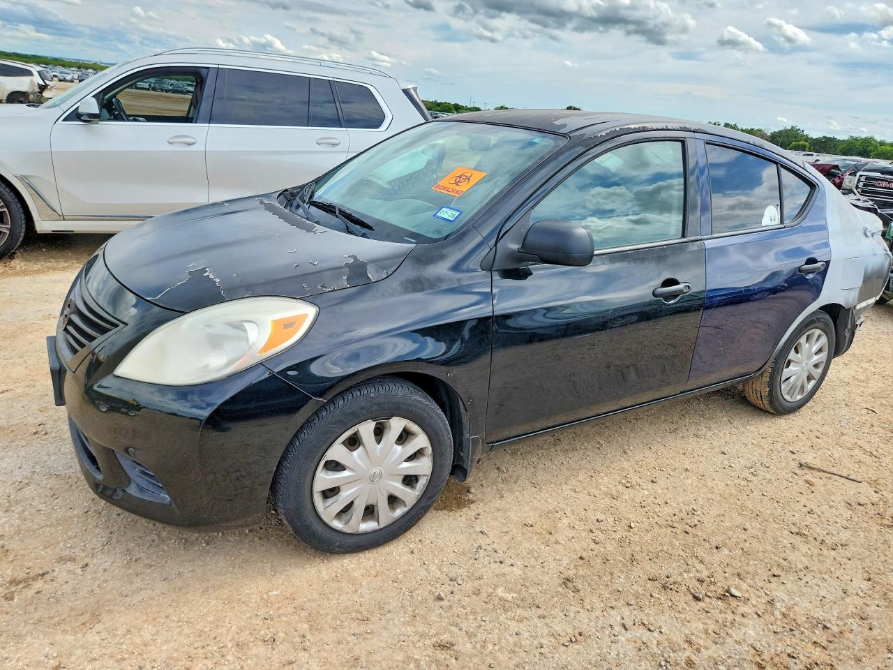 2014 Nissan Versa 1.6 S Plus Black vin: 3N1CN7APXEL855031