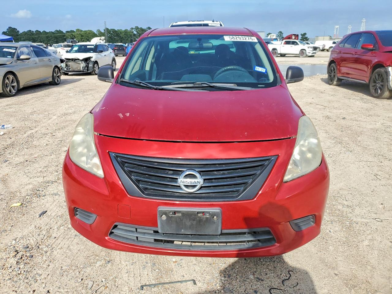 2014 Nissan Versa 1.6 S Plus Red vin: 3N1CN7APXEL866918