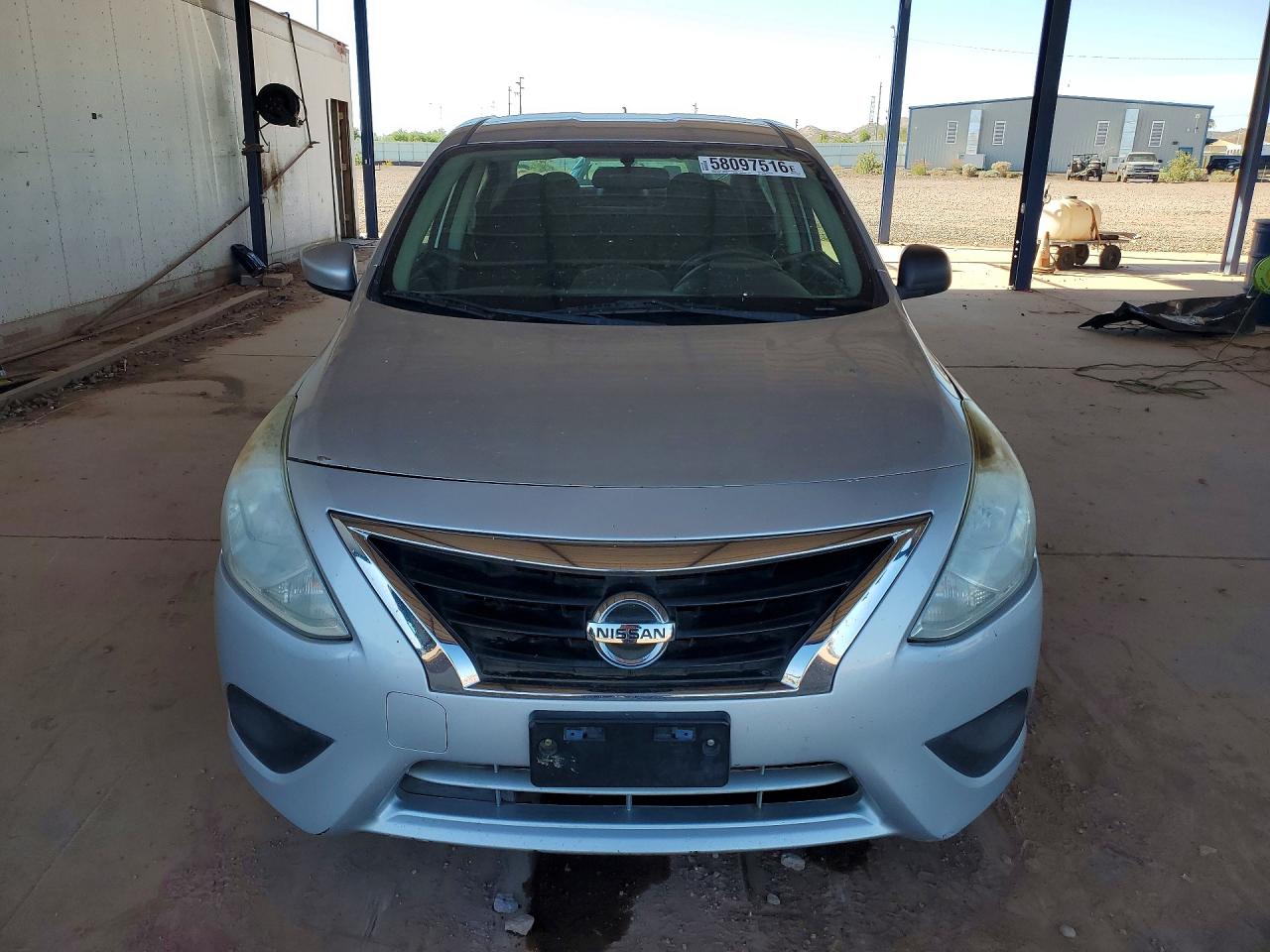 2015 Nissan Versa 1.6 S Silver vin: 3N1CN7APXFL830289