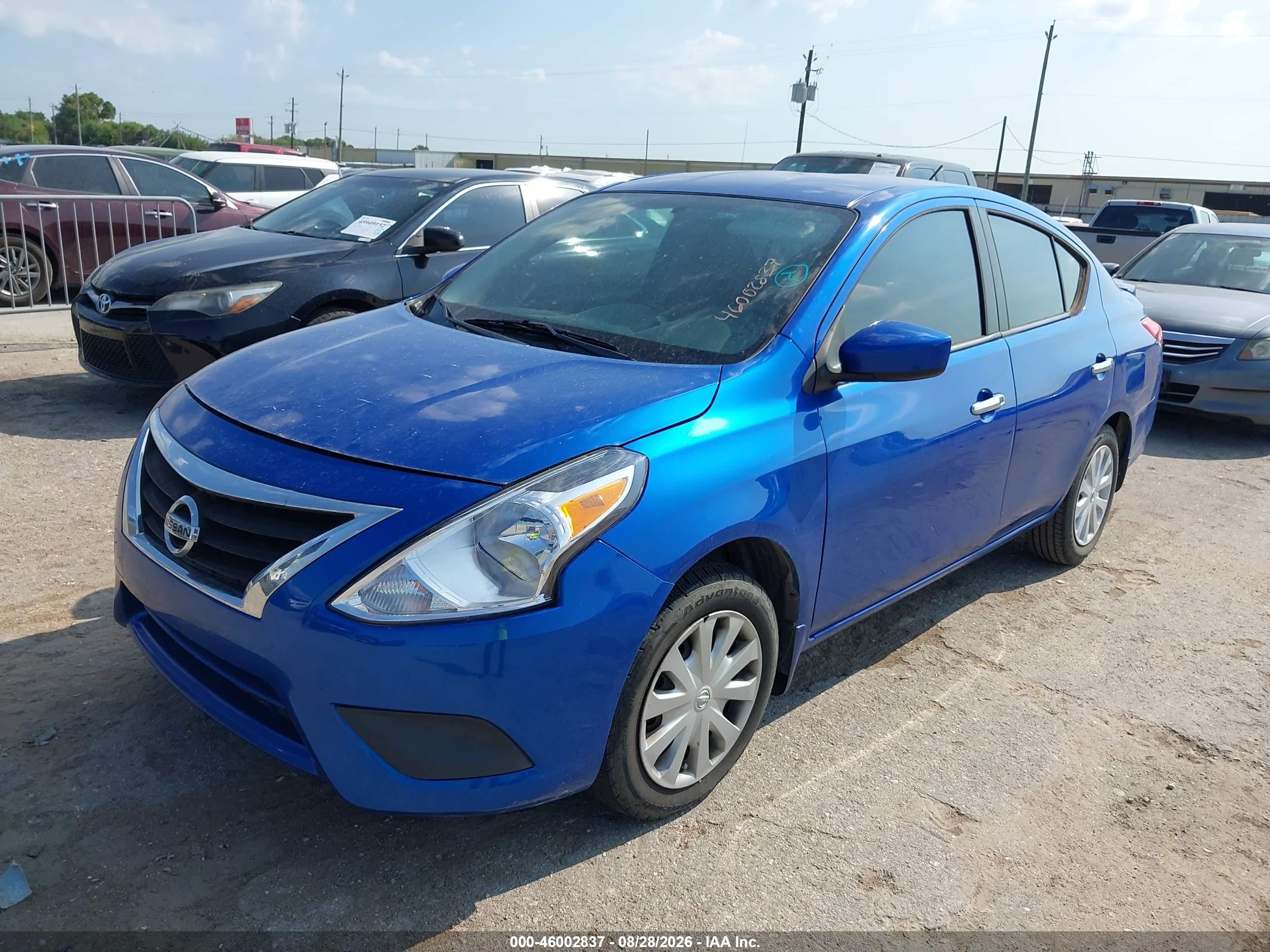 2015 Nissan Versa 1.6 Sv Blue vin: 3N1CN7APXFL831247