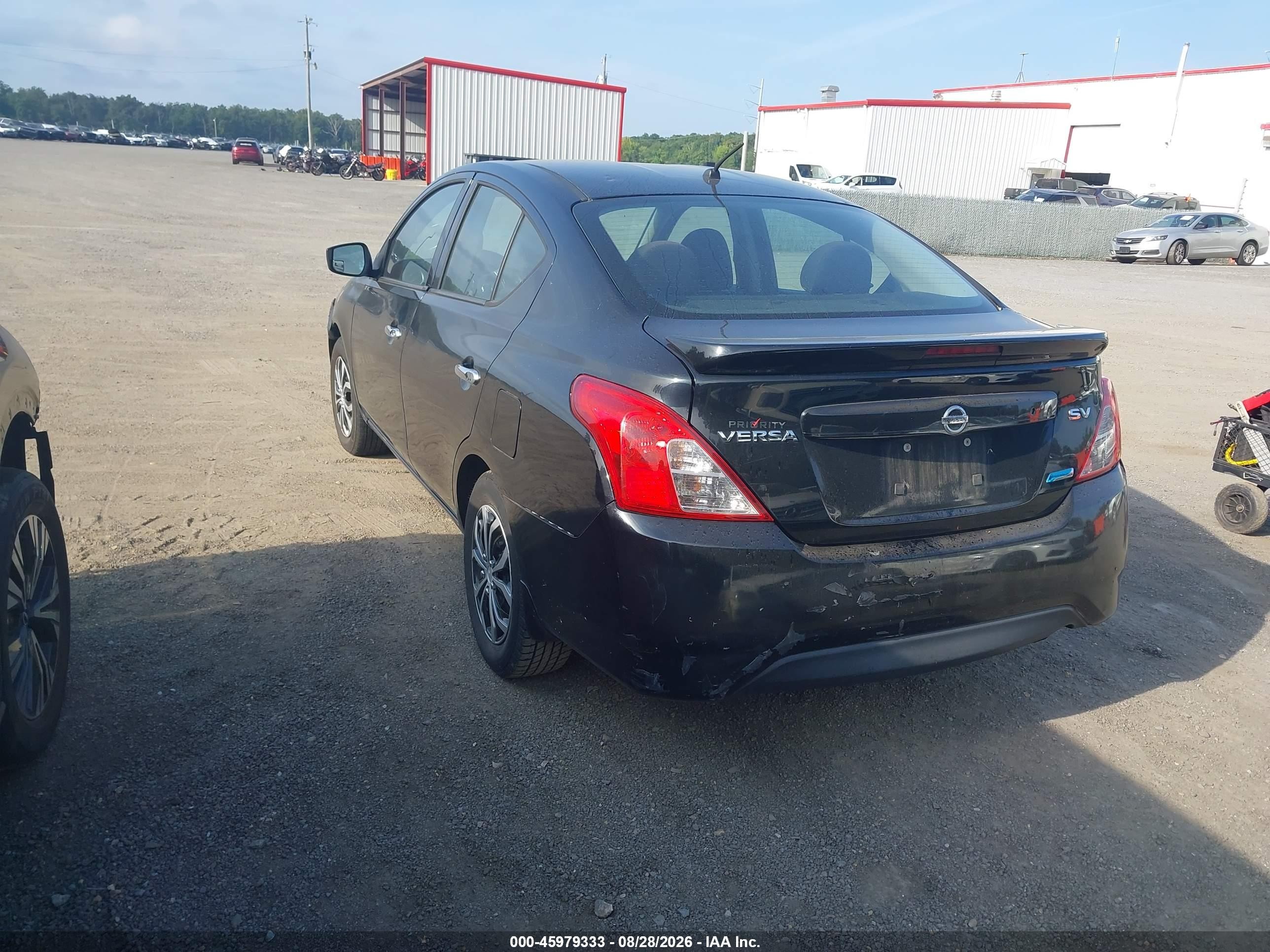 2015 Nissan Versa 1.6 Sv Black vin: 3N1CN7APXFL831832