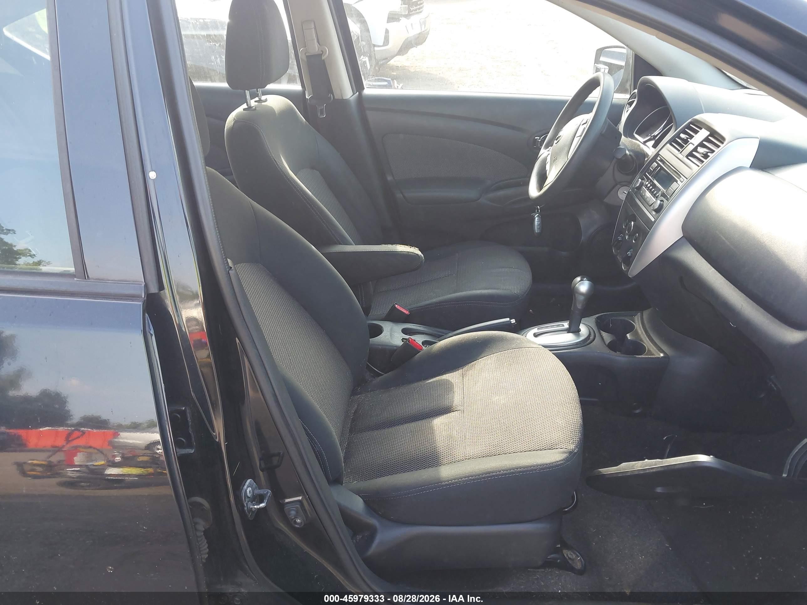 2015 Nissan Versa 1.6 Sv Black vin: 3N1CN7APXFL831832