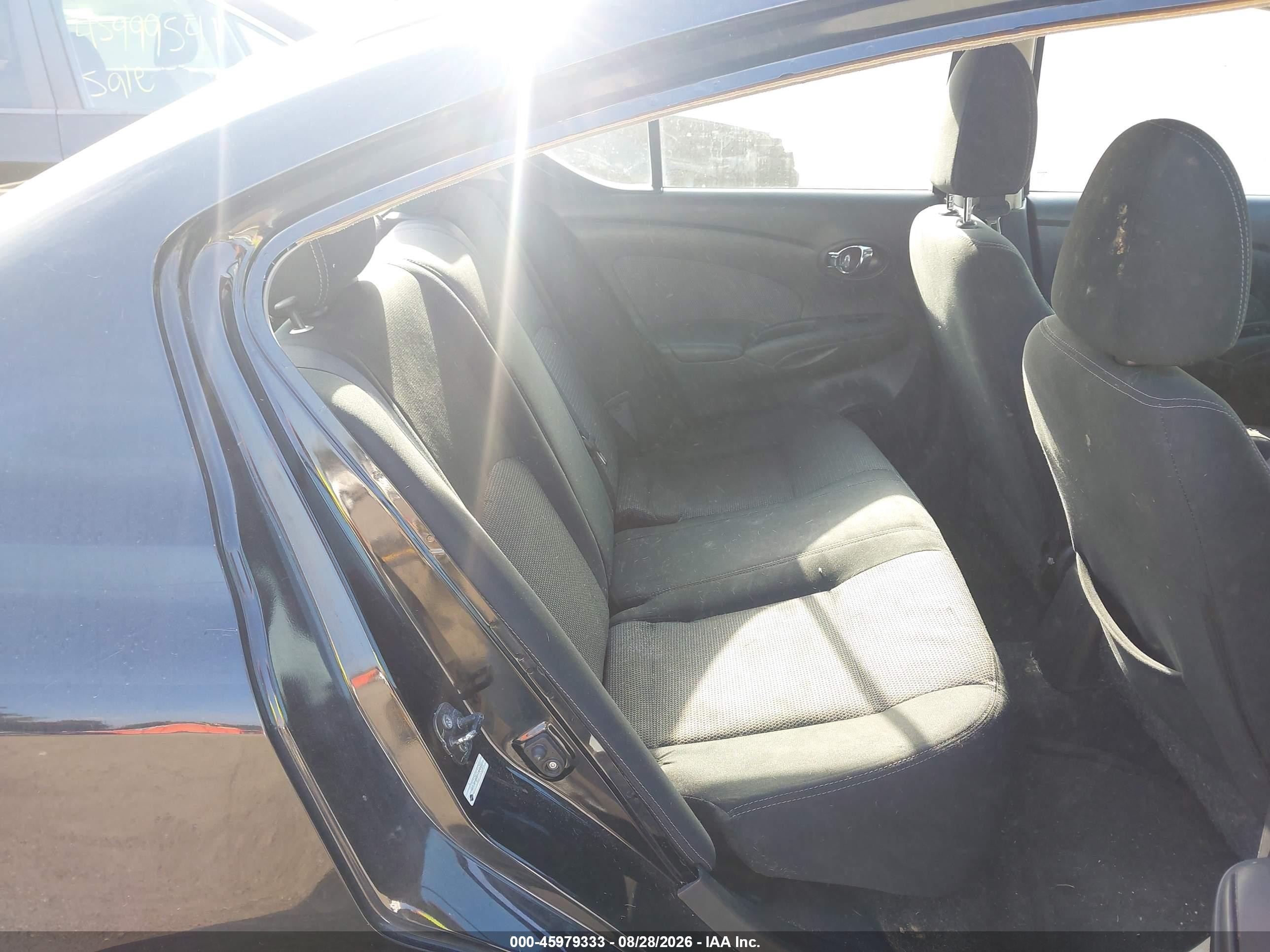 2015 Nissan Versa 1.6 Sv Black vin: 3N1CN7APXFL831832