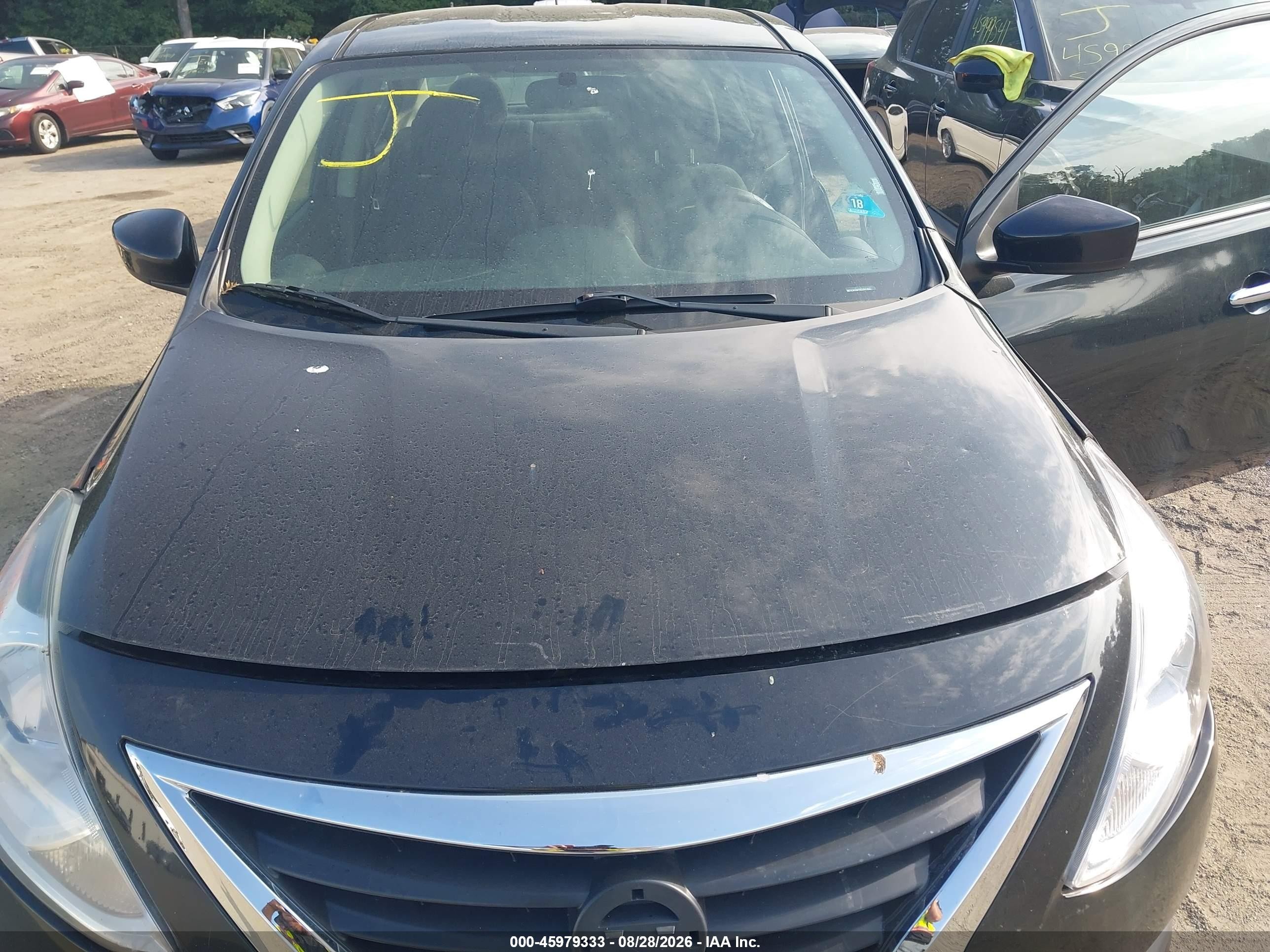 2015 Nissan Versa 1.6 Sv Black vin: 3N1CN7APXFL831832