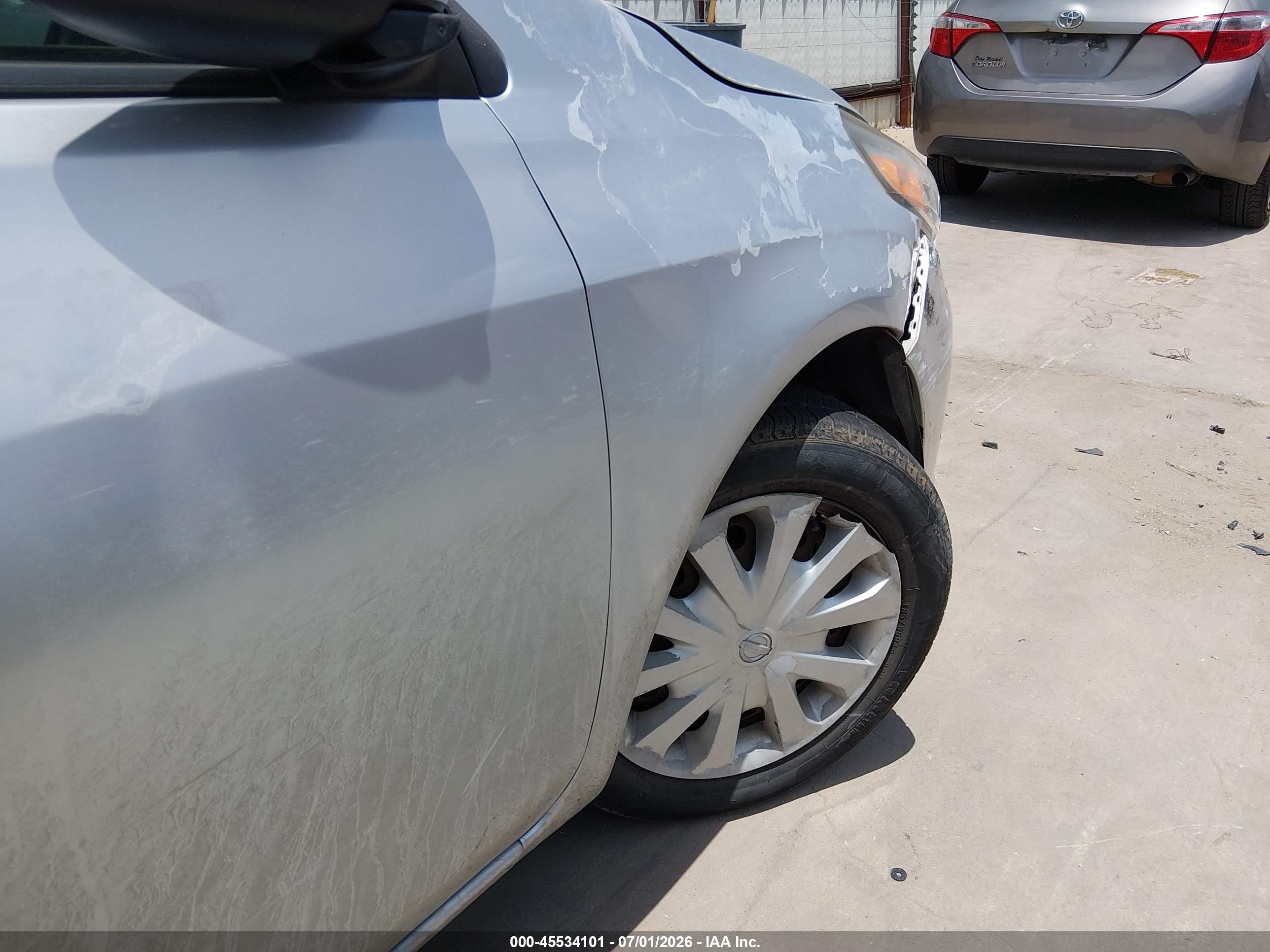 2015 Nissan Versa 1.6 S/1.6 S+/1.6 Sl/1.6 Sv Silver vin: 3N1CN7APXFL851417
