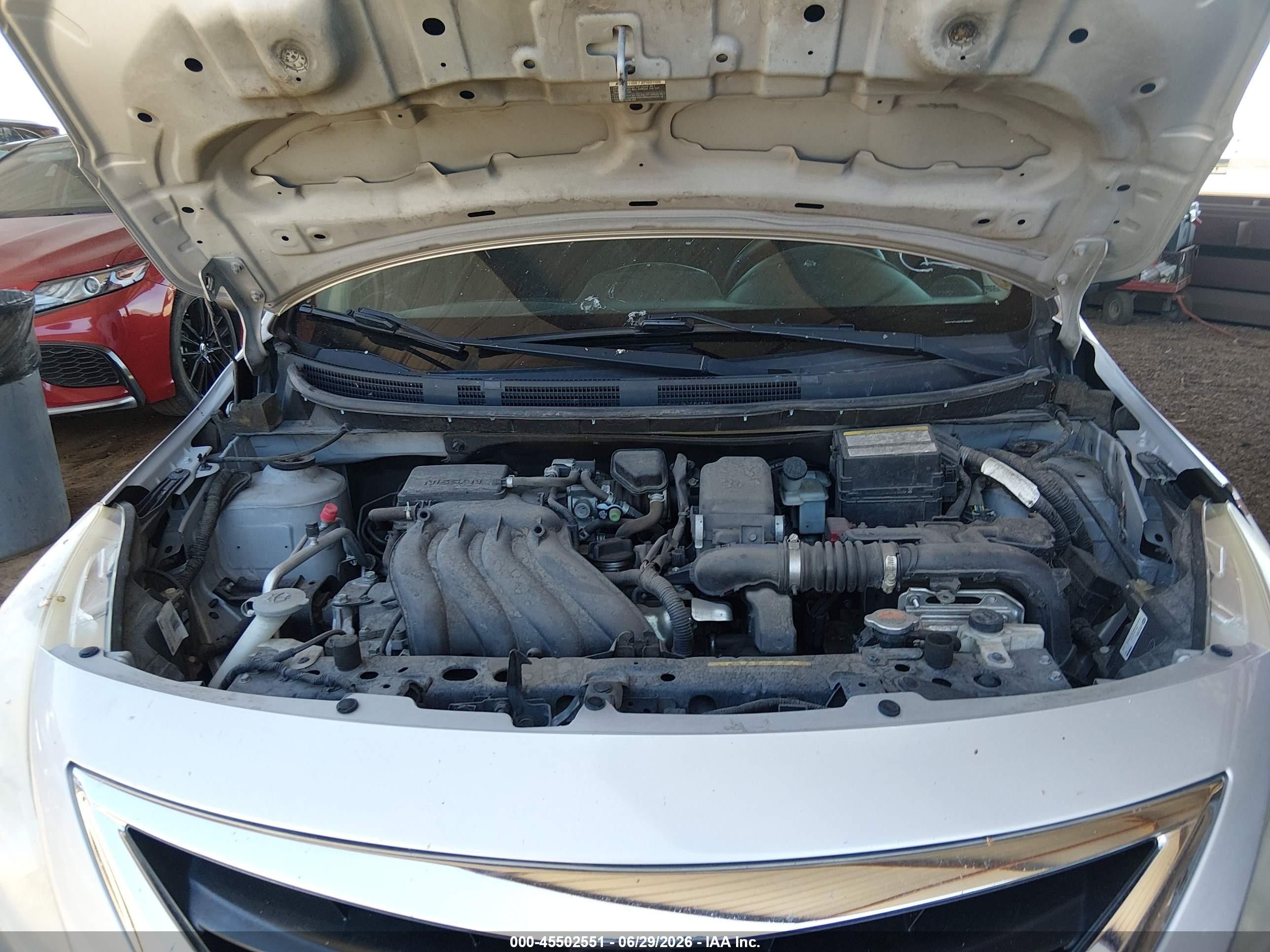 2015 Nissan Versa 1.6 S+ Silver vin: 3N1CN7APXFL859582