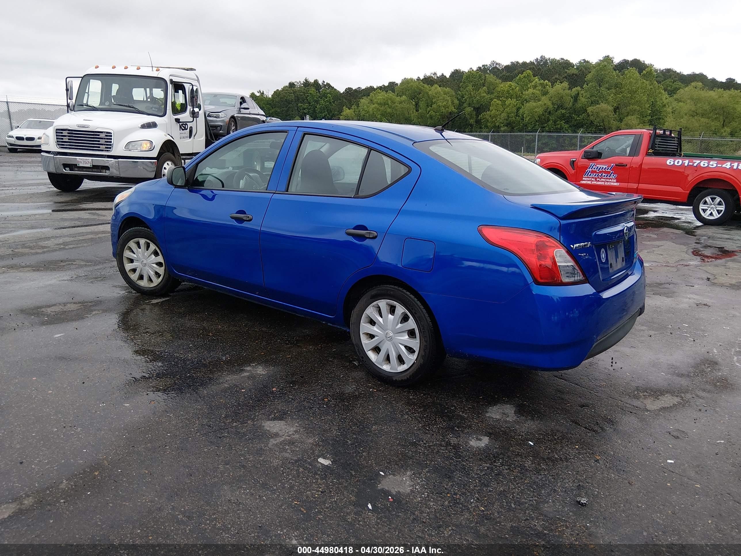 2015 Nissan Versa 1.6 S+ Синий vin: 3N1CN7APXFL880867