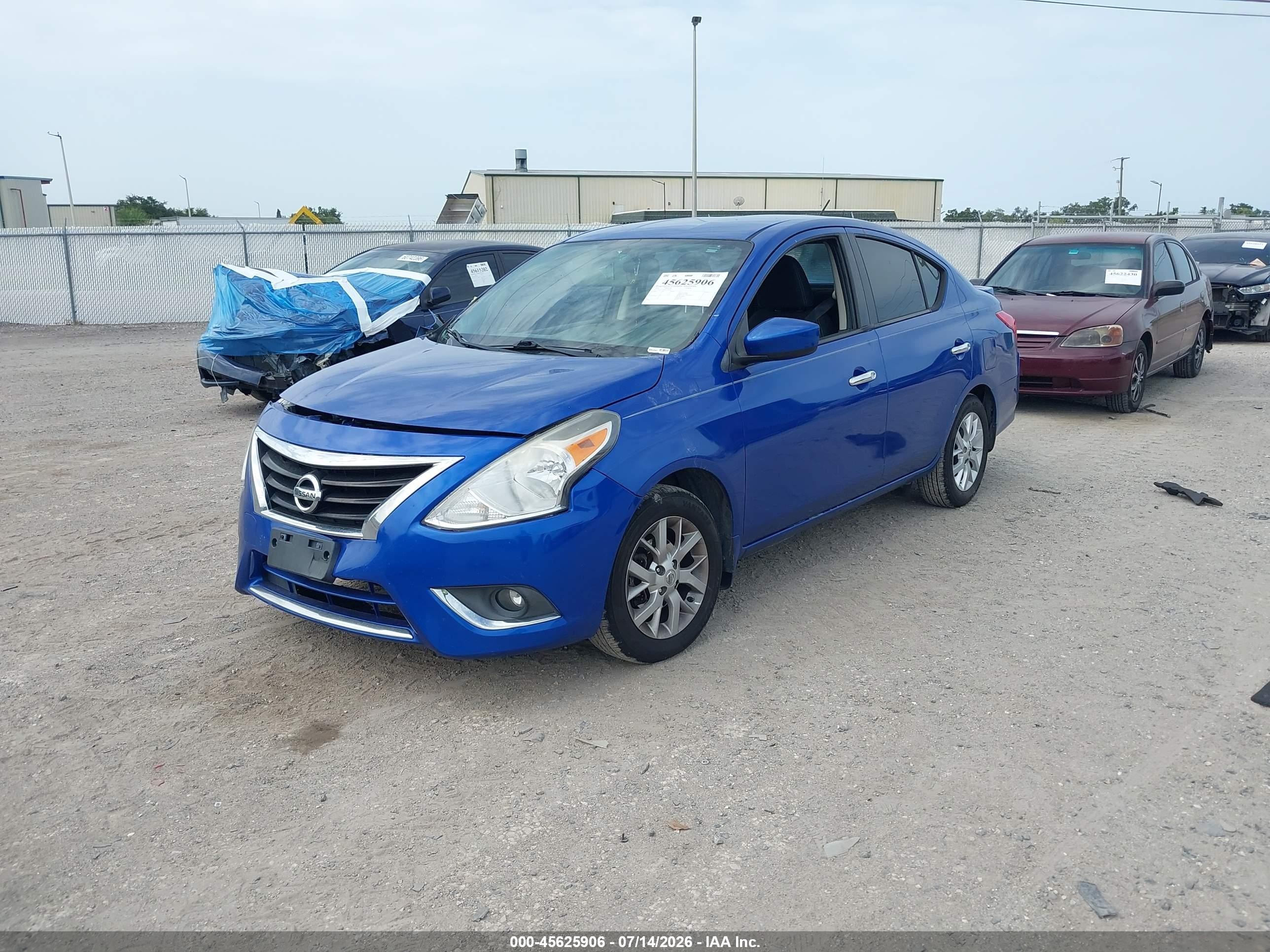 2015 Nissan Versa 1.6 Sv Синий vin: 3N1CN7APXFL935091