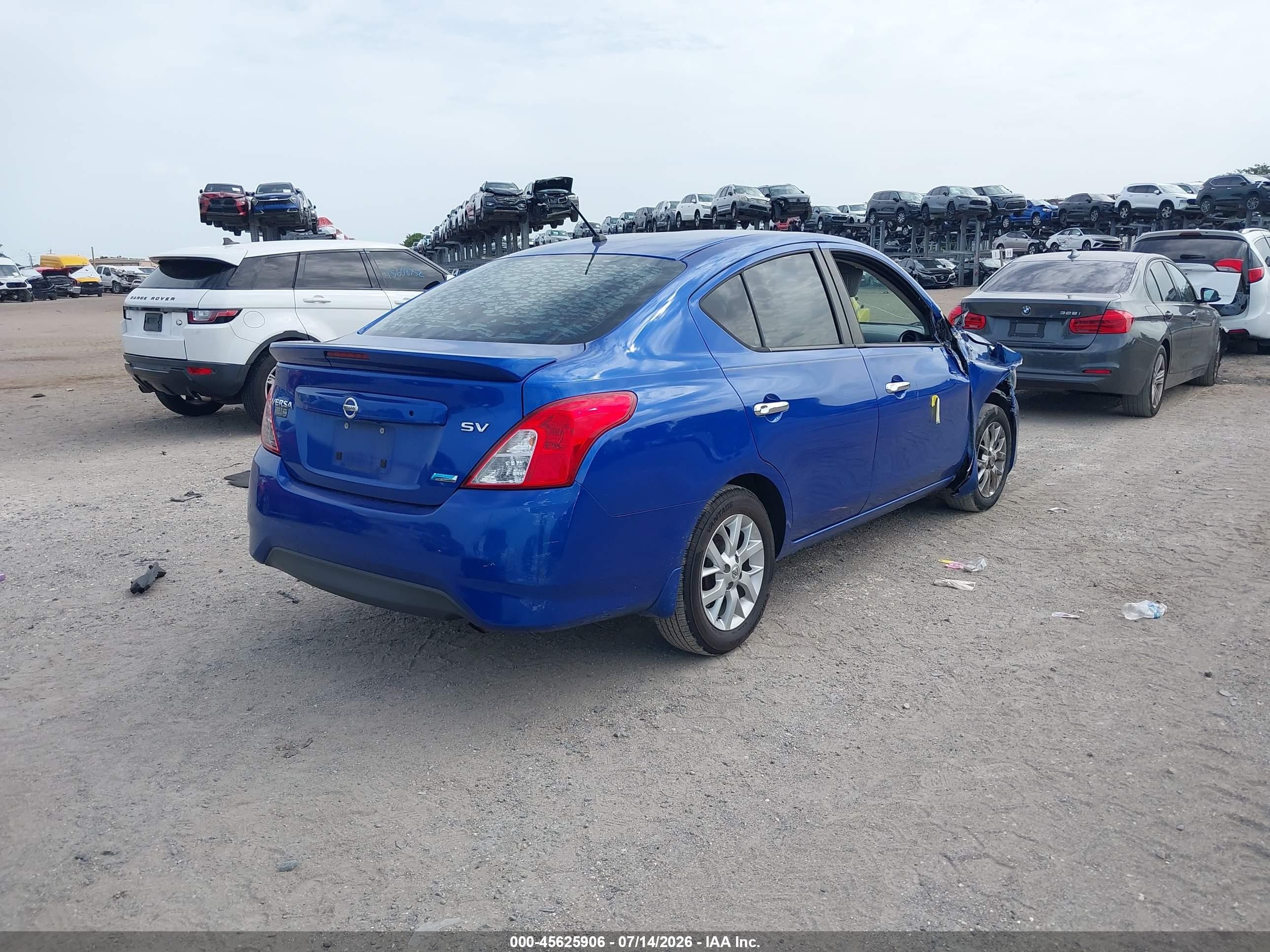 2015 Nissan Versa 1.6 Sv Синий vin: 3N1CN7APXFL935091
