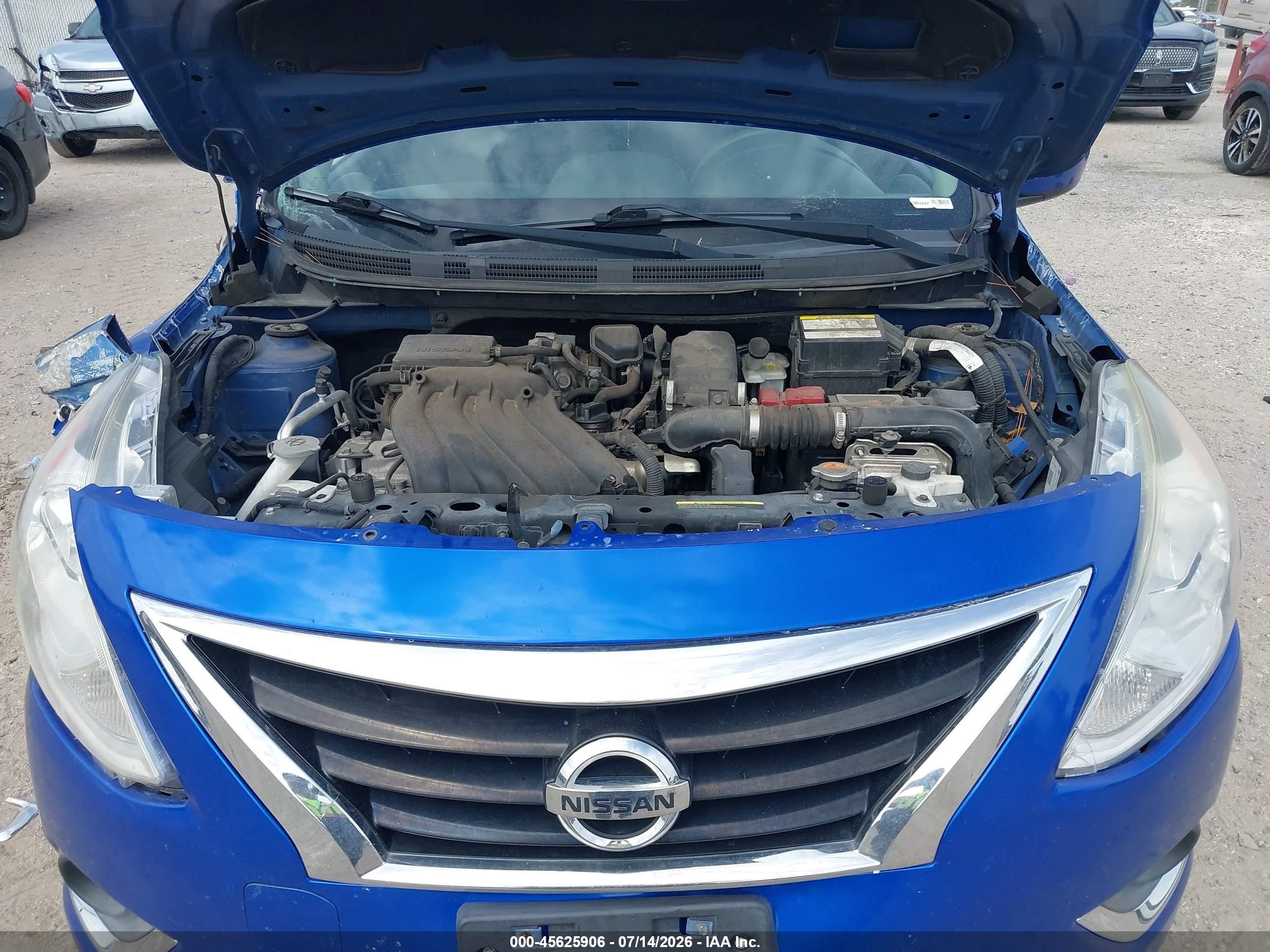 2015 Nissan Versa 1.6 Sv Синий vin: 3N1CN7APXFL935091