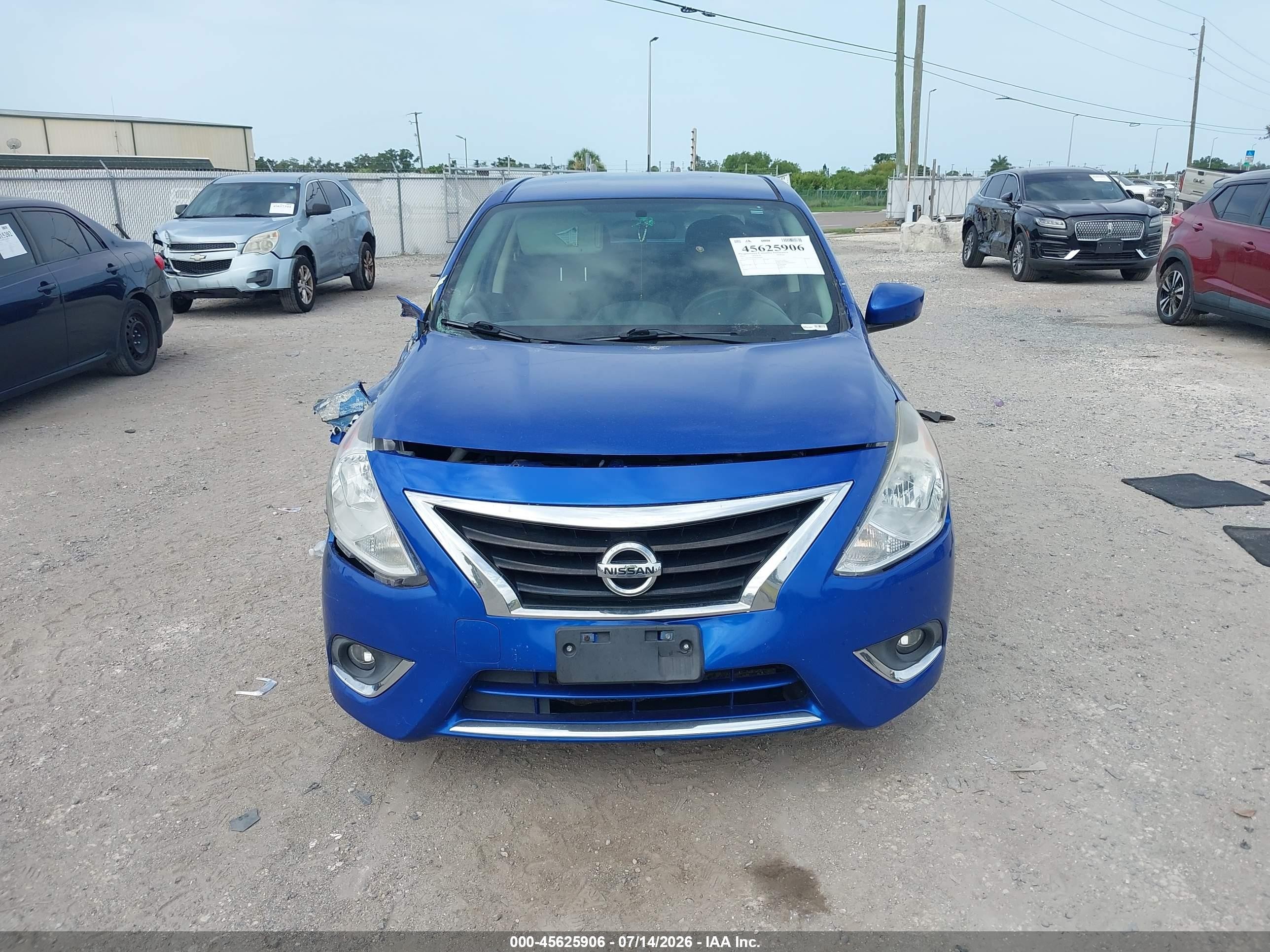 2015 Nissan Versa 1.6 Sv Синий vin: 3N1CN7APXFL935091