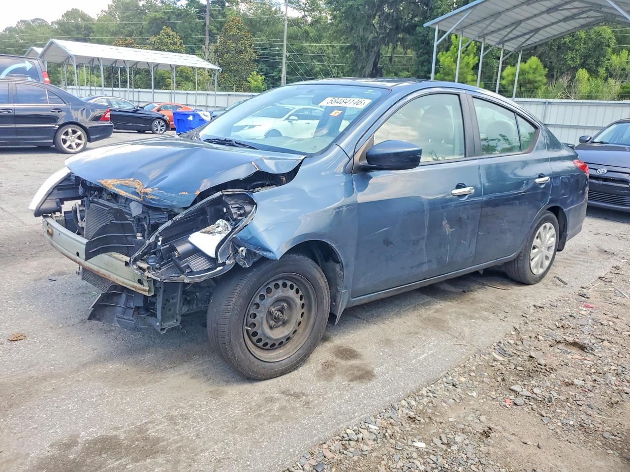 2016 Nissan Versa 1.6 Sv Blue vin: 3N1CN7APXGL806768