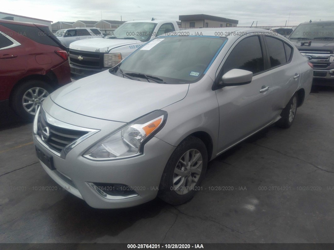 2019 Nissan Versa Sedan Sv Silver vin: 3N1CN7APXKL823854