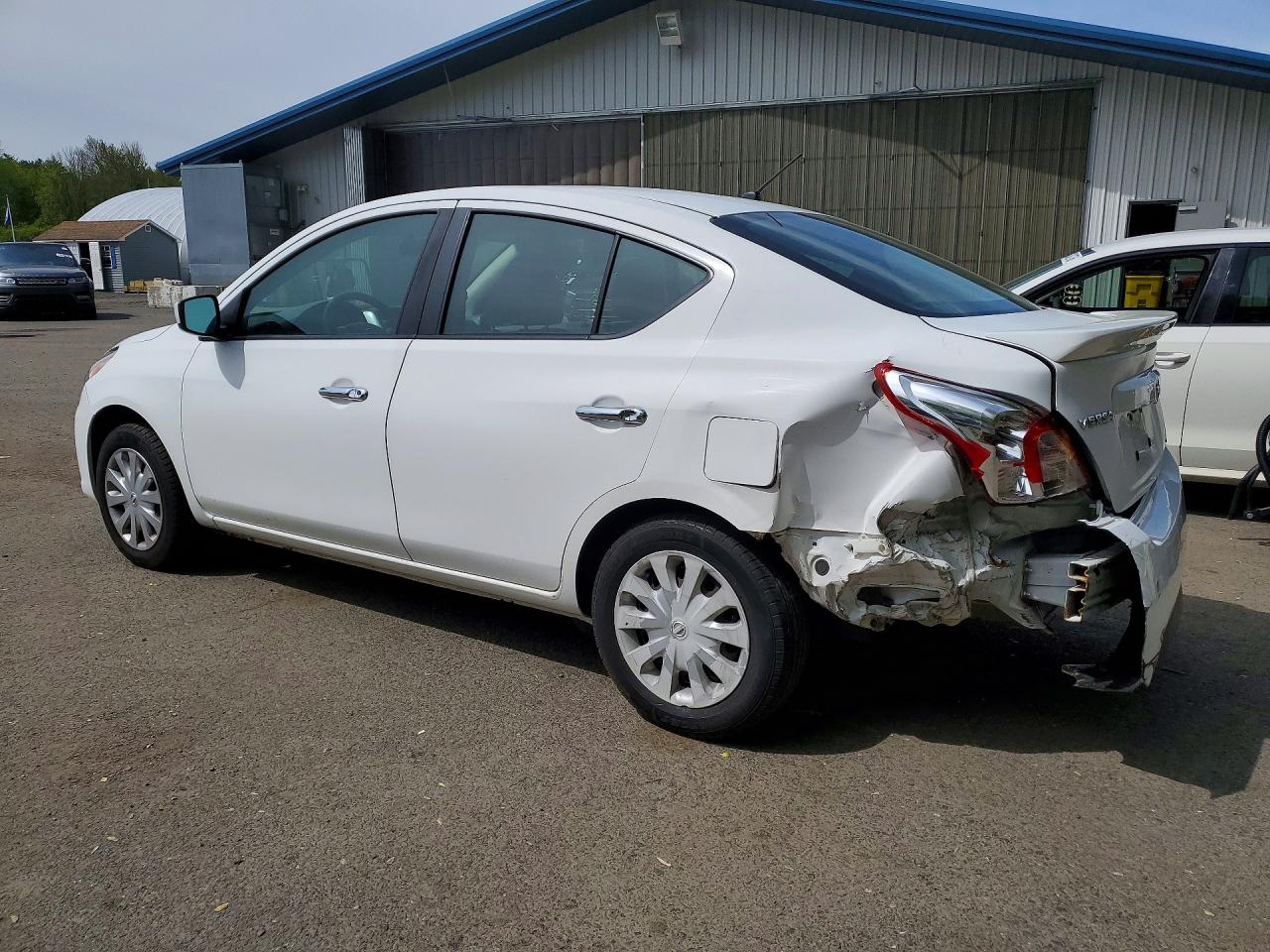 2019 Nissan Versa Sv White vin: 3N1CN7APXKL831694