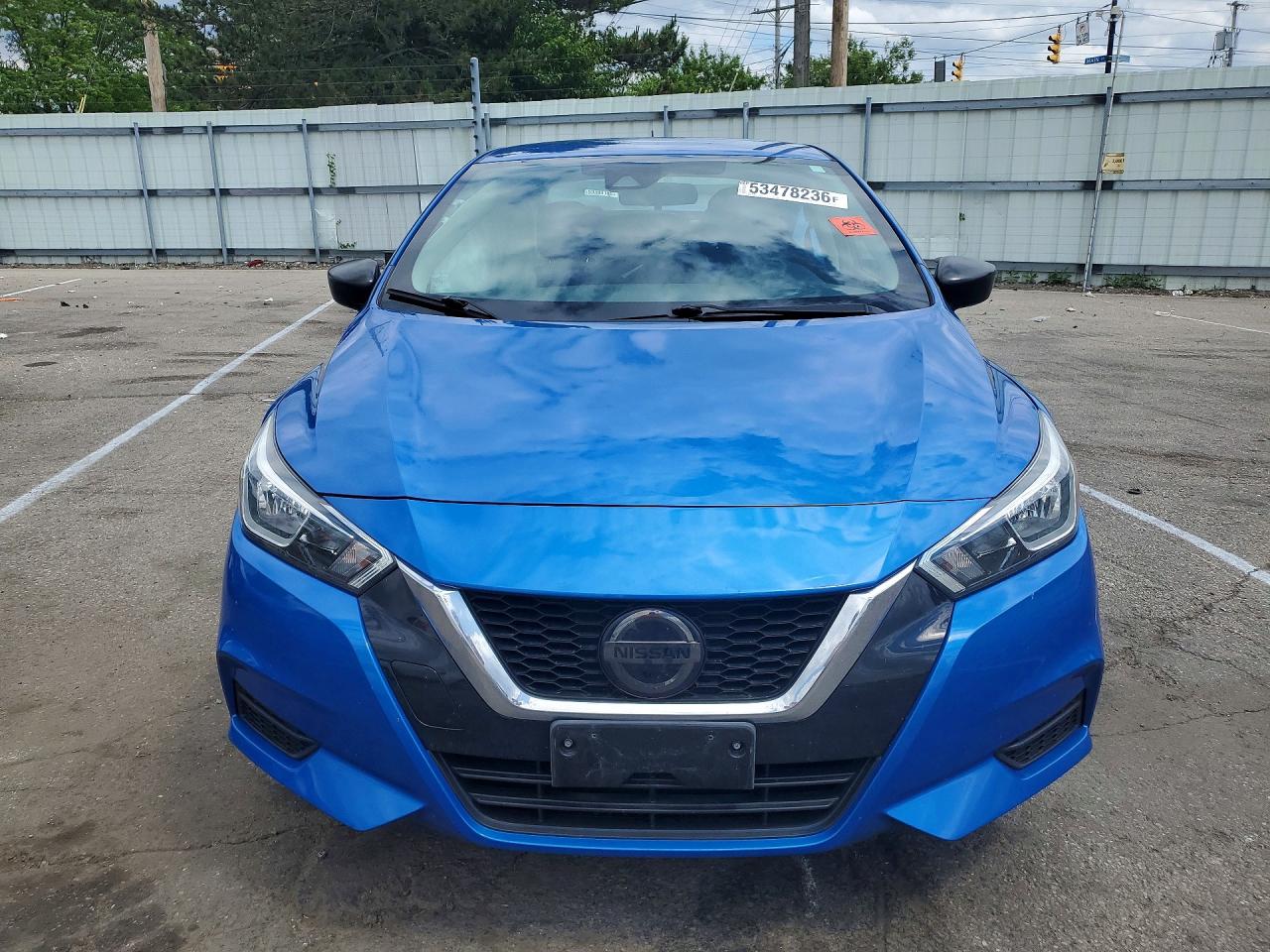 2020 Nissan Versa S Blue vin: 3N1CN8BV7LL856685