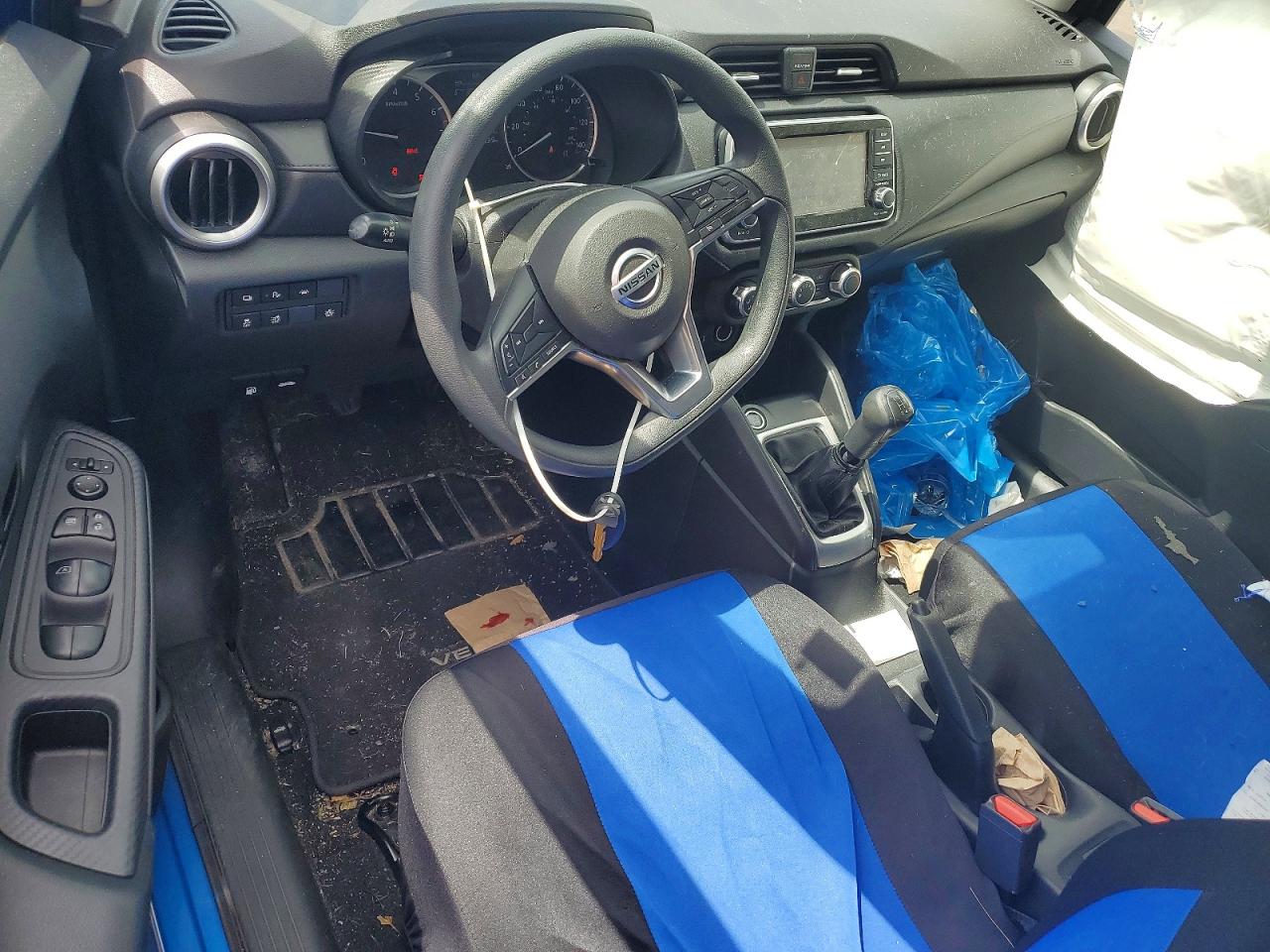 2020 Nissan Versa S Blue vin: 3N1CN8BV7LL856685