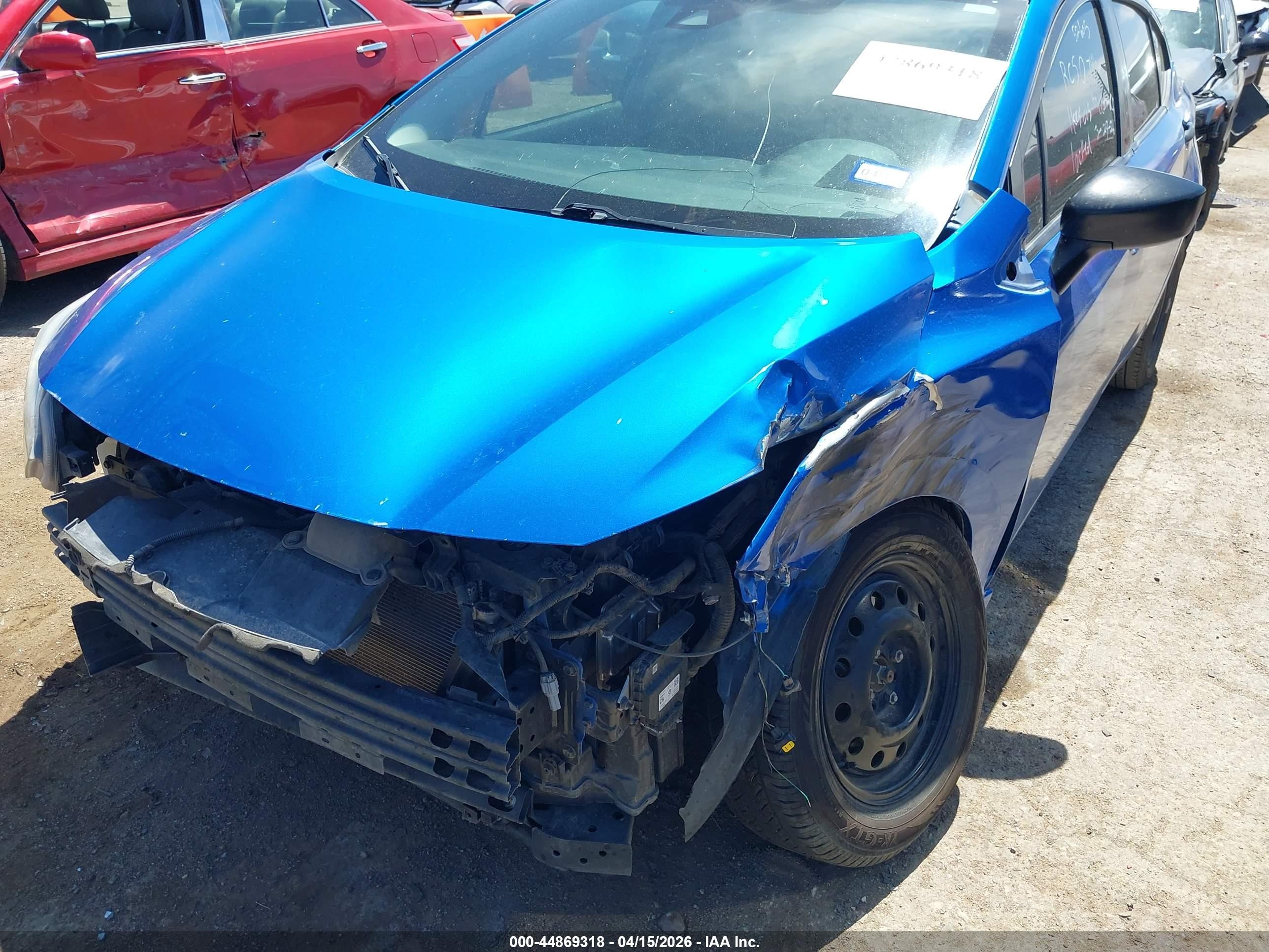 2020 Nissan Versa S Xtronic Cvt Blue vin: 3N1CN8DV0LL803811