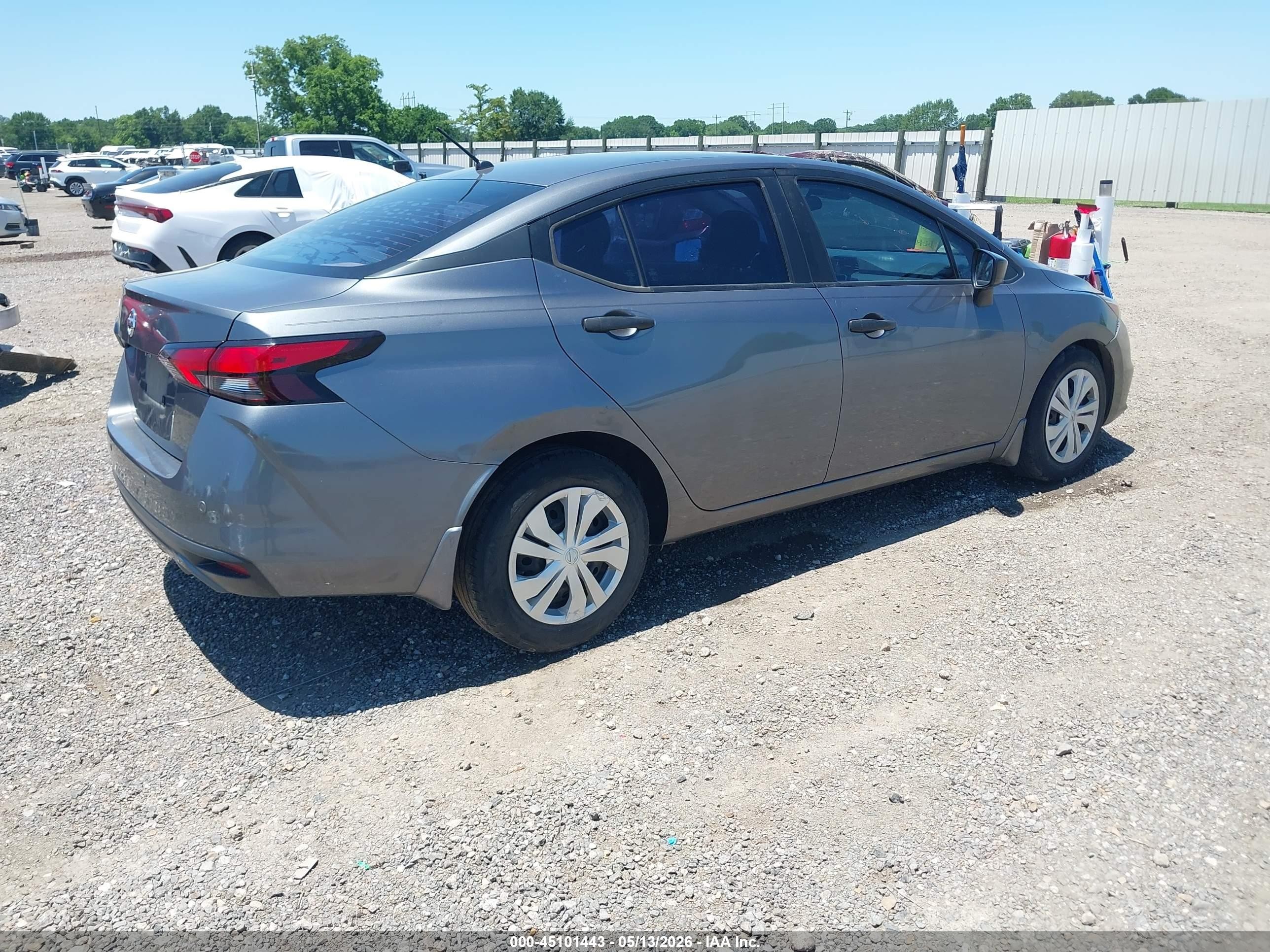 2020 Nissan Versa S Xtronic Cvt Серый vin: 3N1CN8DV0LL886415